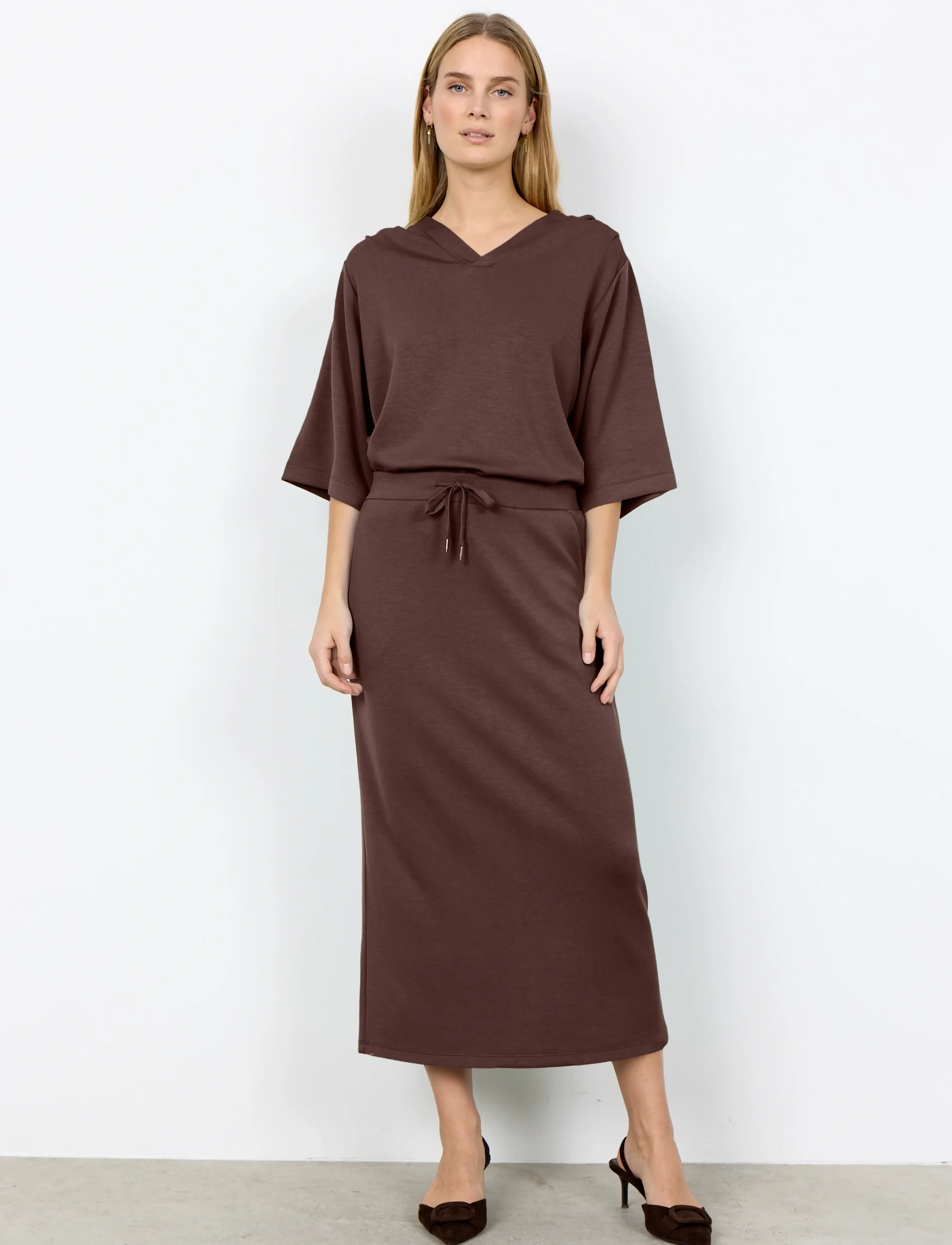 Soyaconcept SC-BANU - Midi skirts - 8694 HOT FUDGE / brown