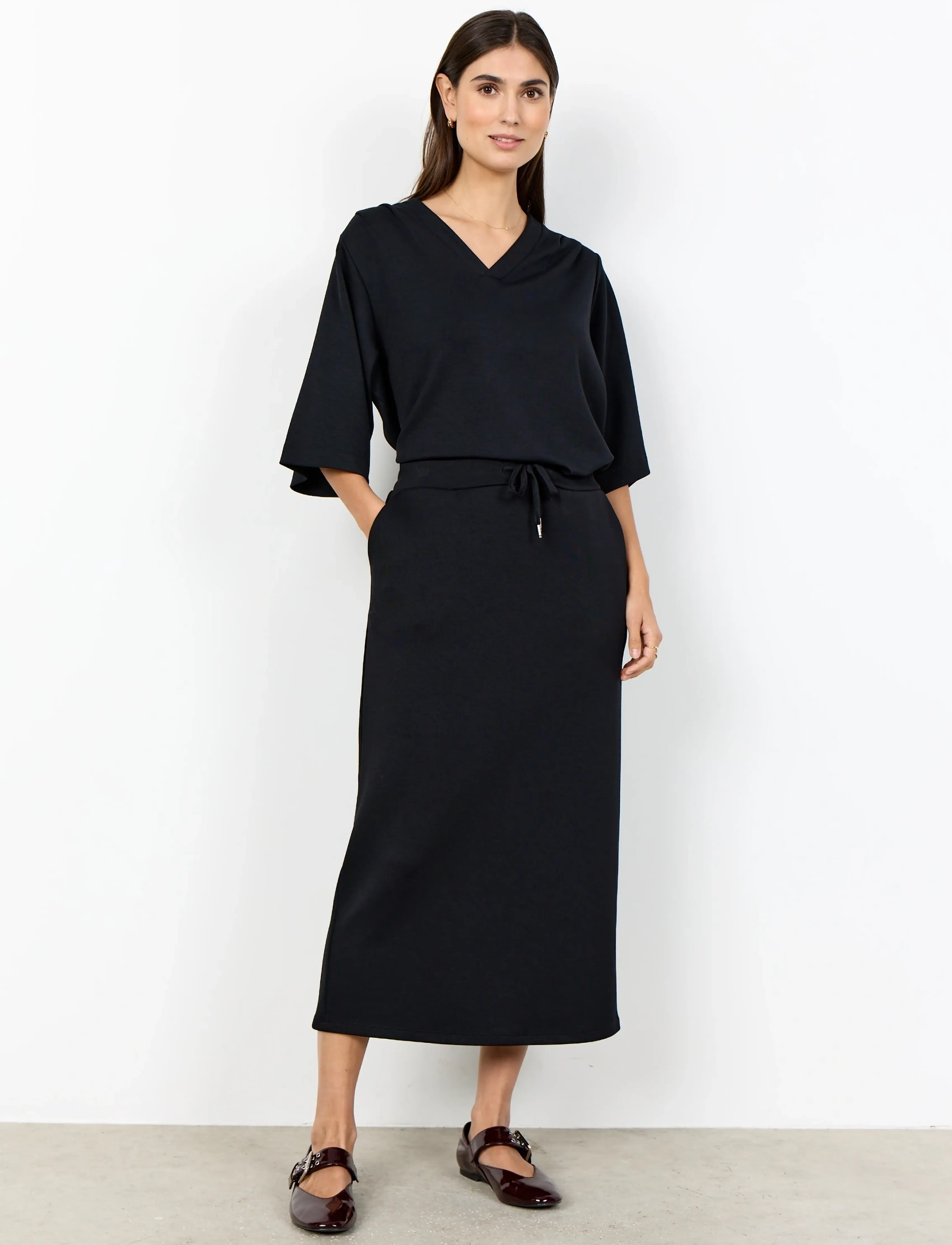 Soyaconcept SC-BANU - Midi-Röcke - 9999 BLACK / black