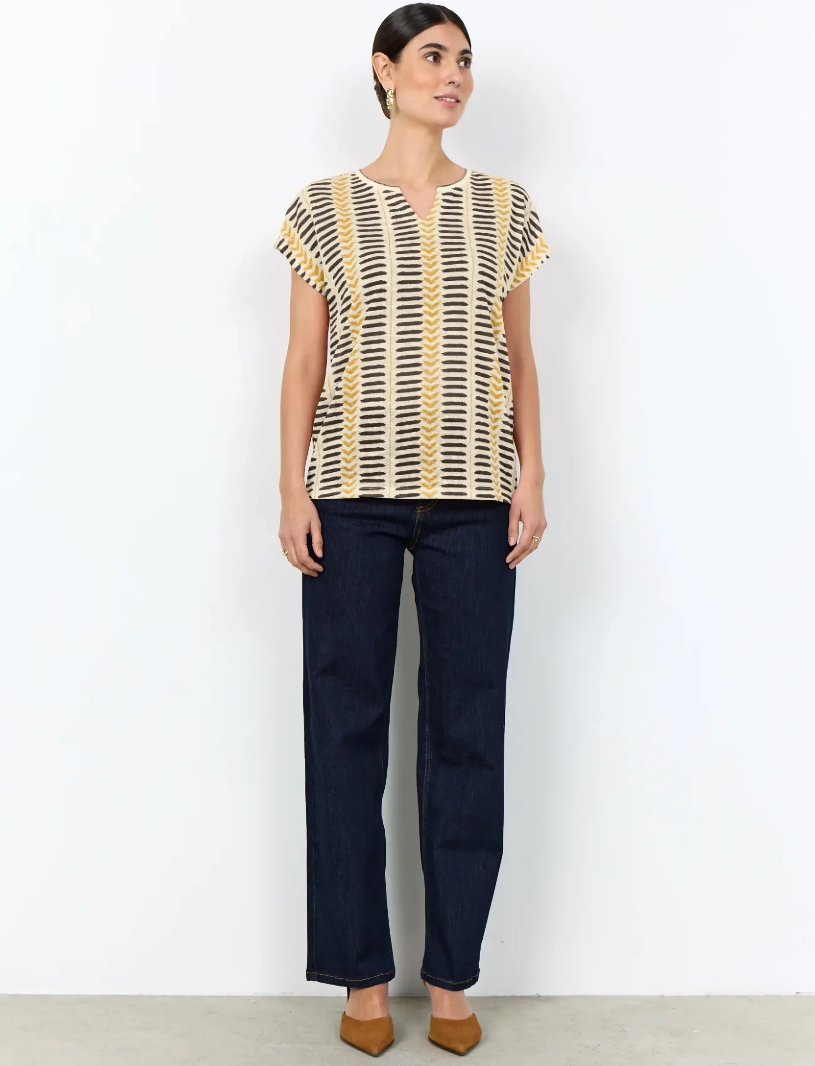 Soyaconcept - SC-ARETHA - t-shirts - 3060 honey combi - 4