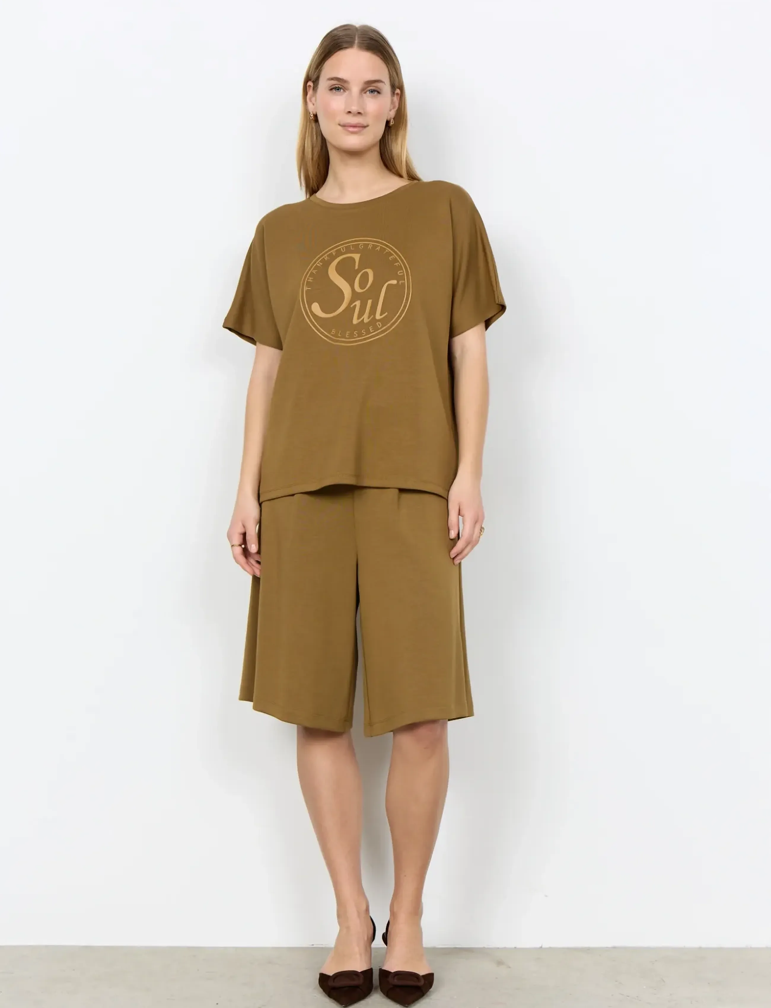 Soyaconcept Sc-Banu, L, T-shirts & Oberteile, Braun - Short-sleeved, Frauen