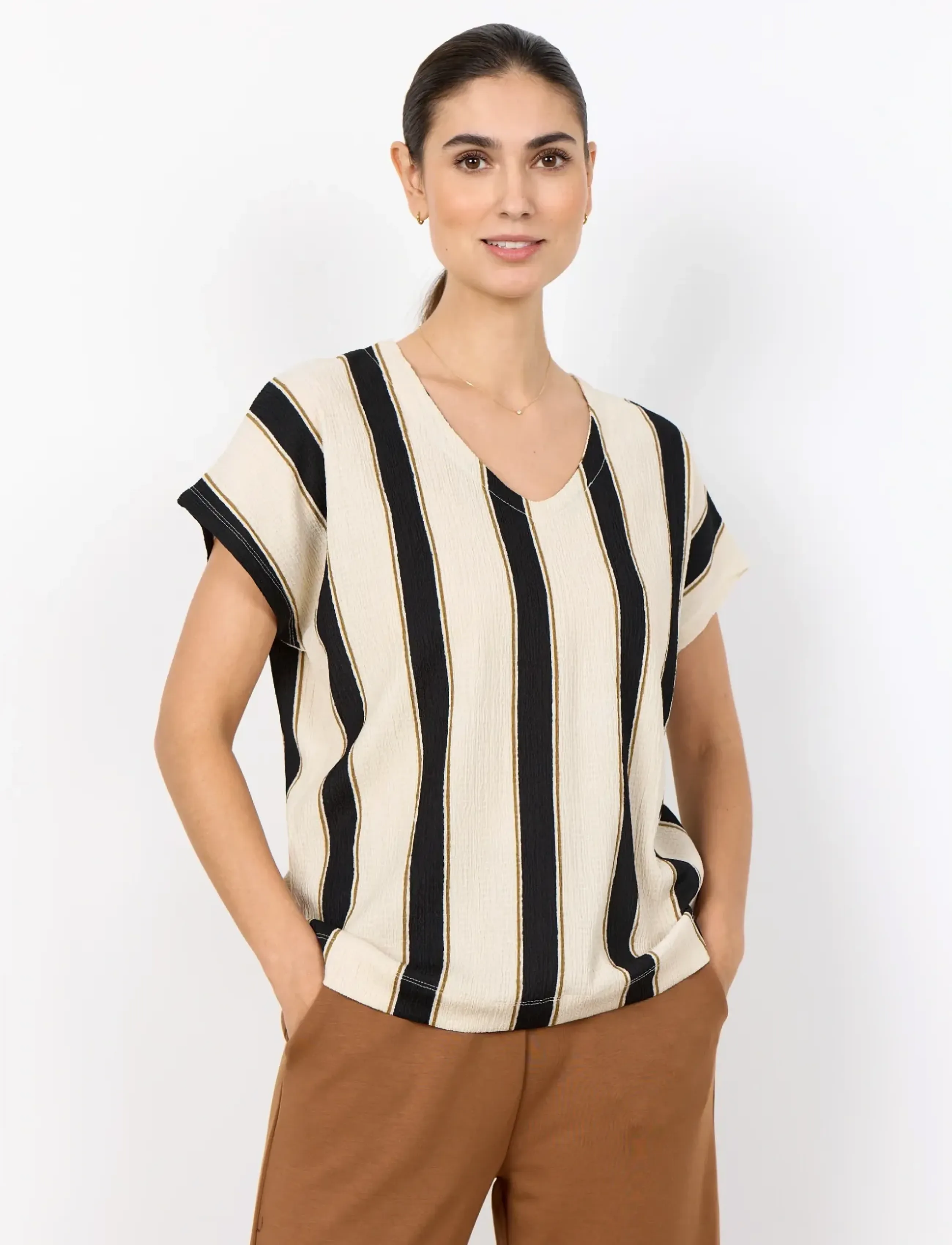 Soyaconcept SC-FINJA - T-särgid ja alussärgid - 1620 CREAM COMBI / cream