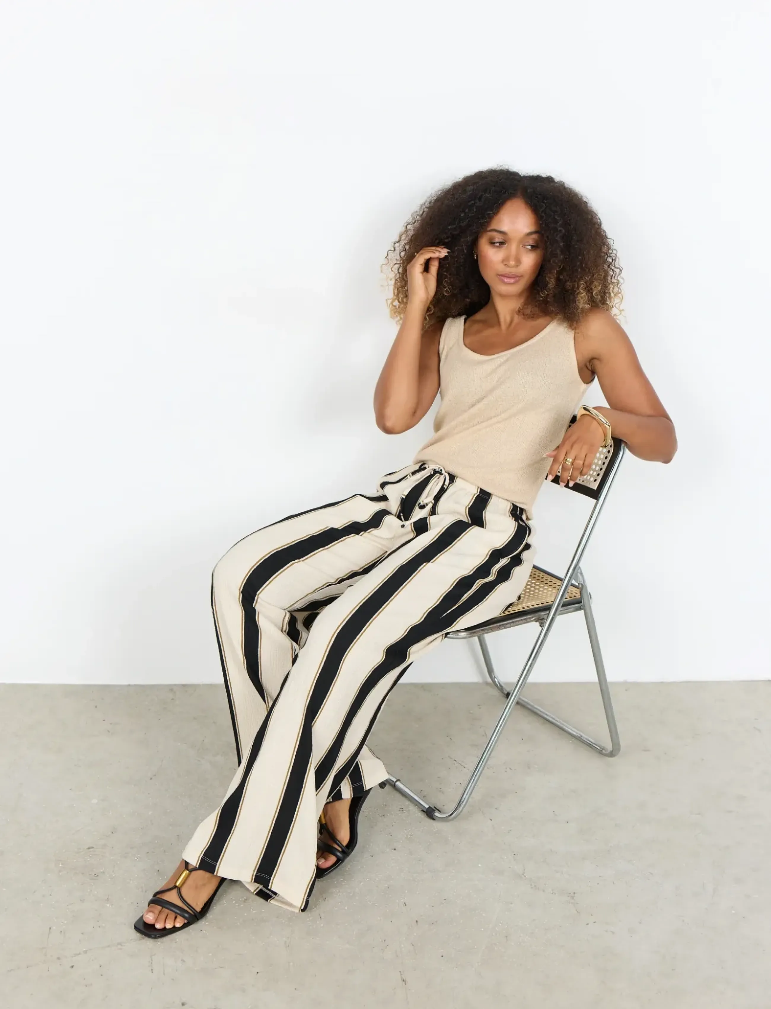 Soyaconcept SC-FINJA - Drabužiai - 1620 CREAM COMBI / black