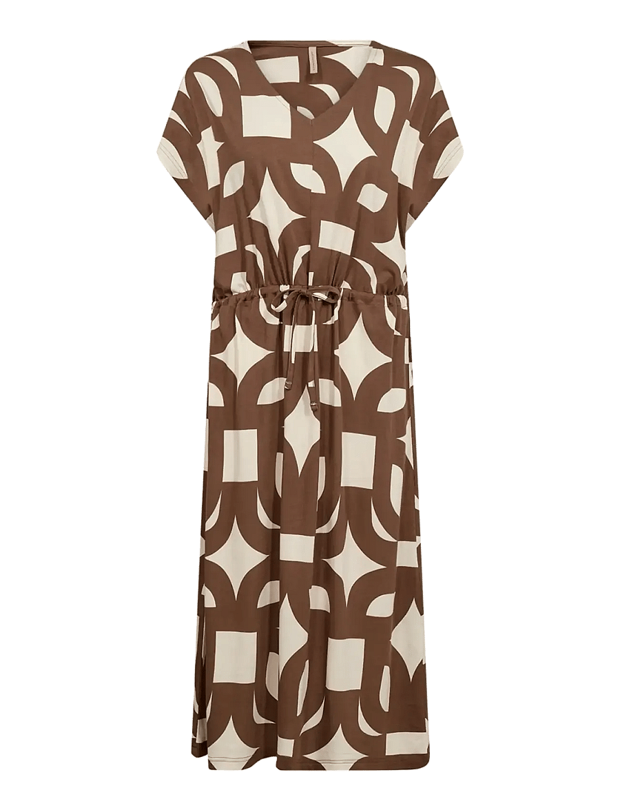 Soyaconcept - SC-FELICITY AOP - vasarinės suknelės - 8710 toffee combi - 1