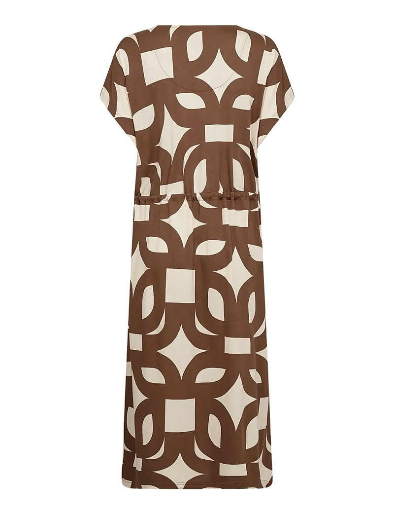Soyaconcept - SC-FELICITY AOP - sommerkjoler - 8710 toffee combi - 2