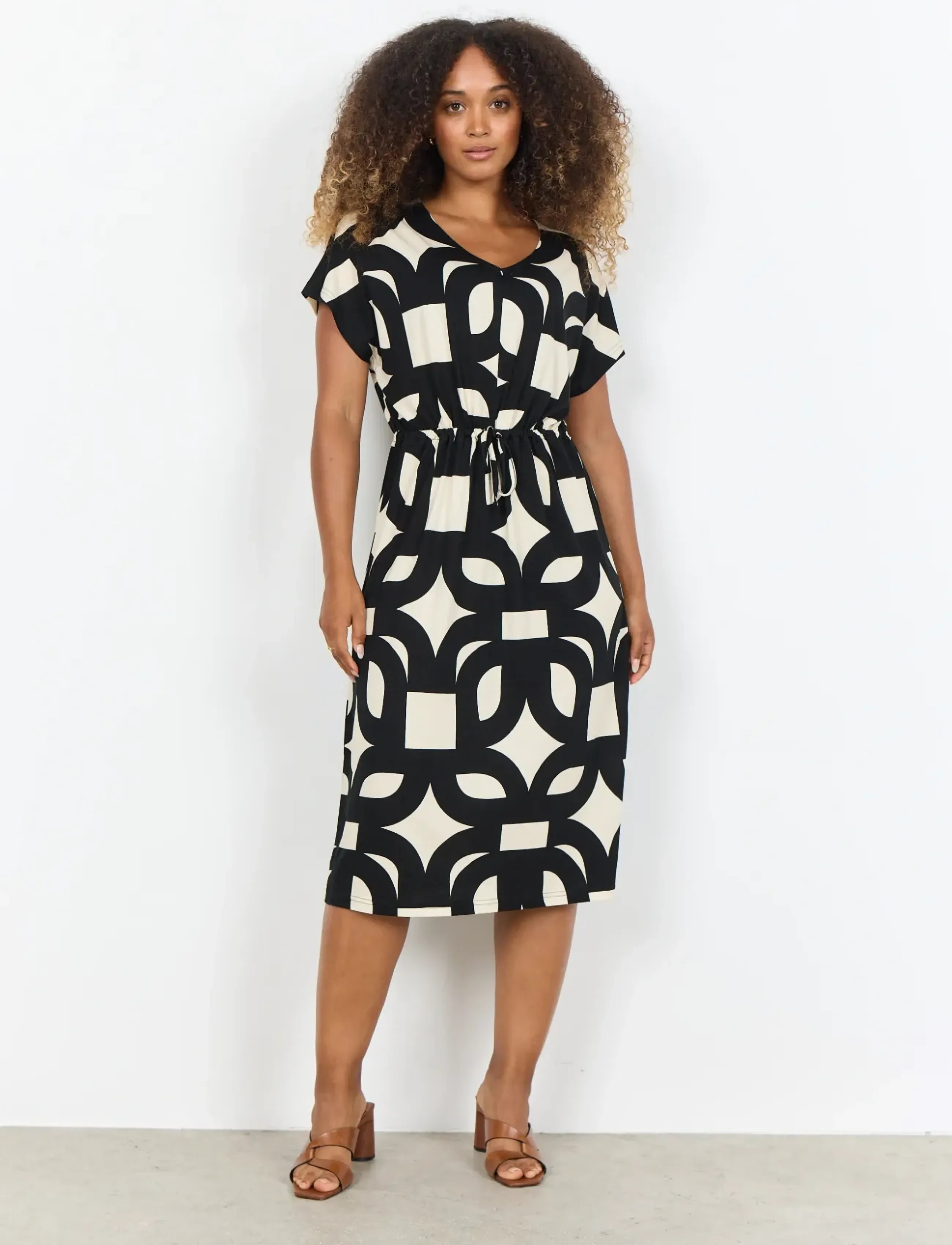 Soyaconcept - SC-FELICITY AOP - sommerkleider - 9999 black combi - 3