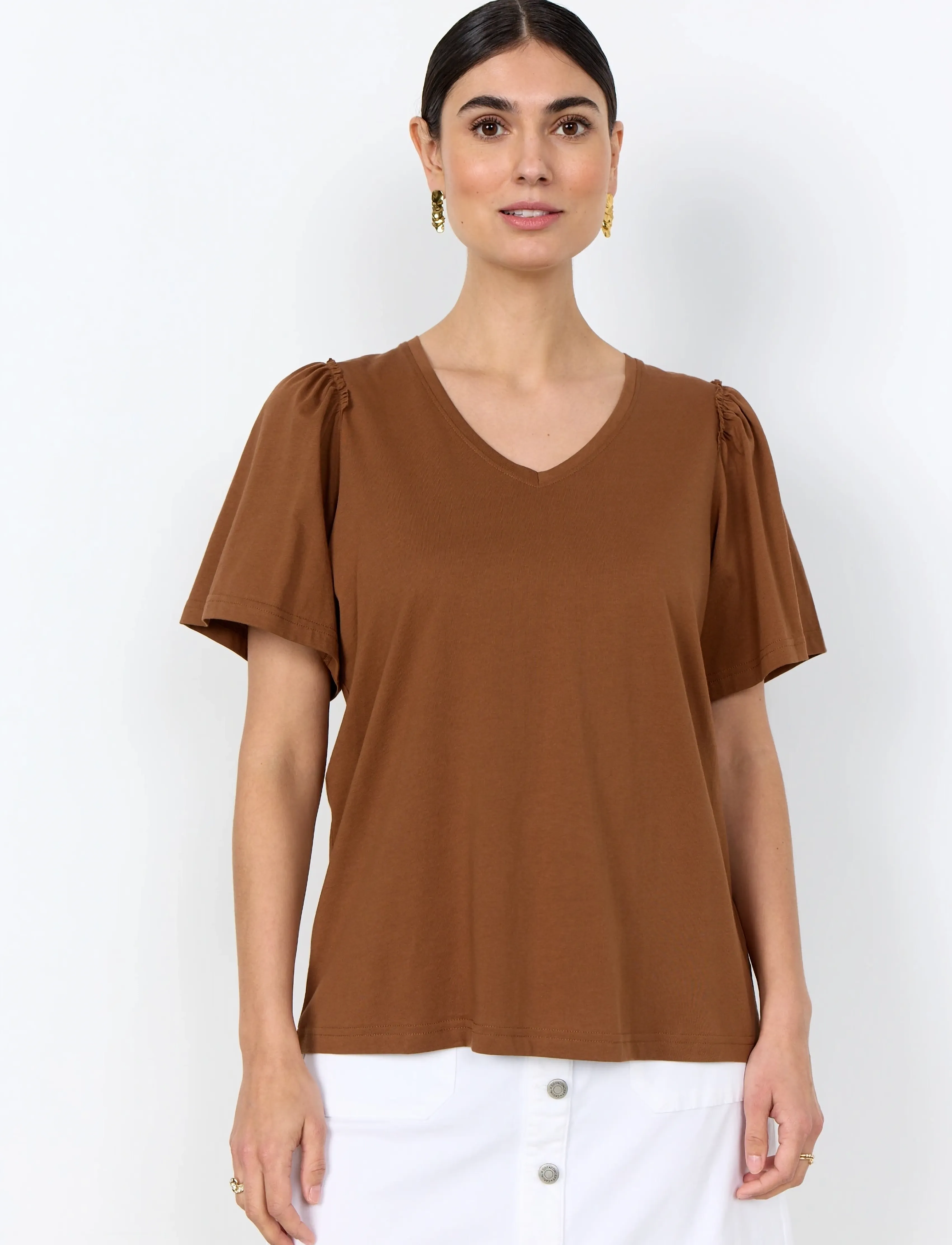 Soyaconcept SC-DERBY - T-shirts - 8710 TOFFEE / brown