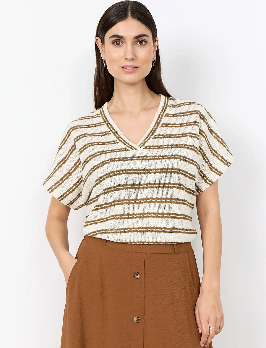 Soyaconcept - SC-FREY - t-shirts - 7120 butternut combi - 0