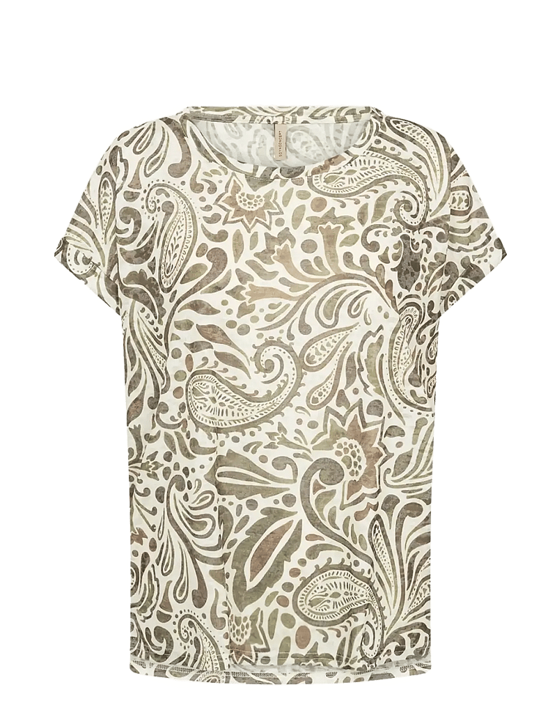 Soyaconcept - SC-PANIKE - t-shirts - 7120 butternut combi - 0