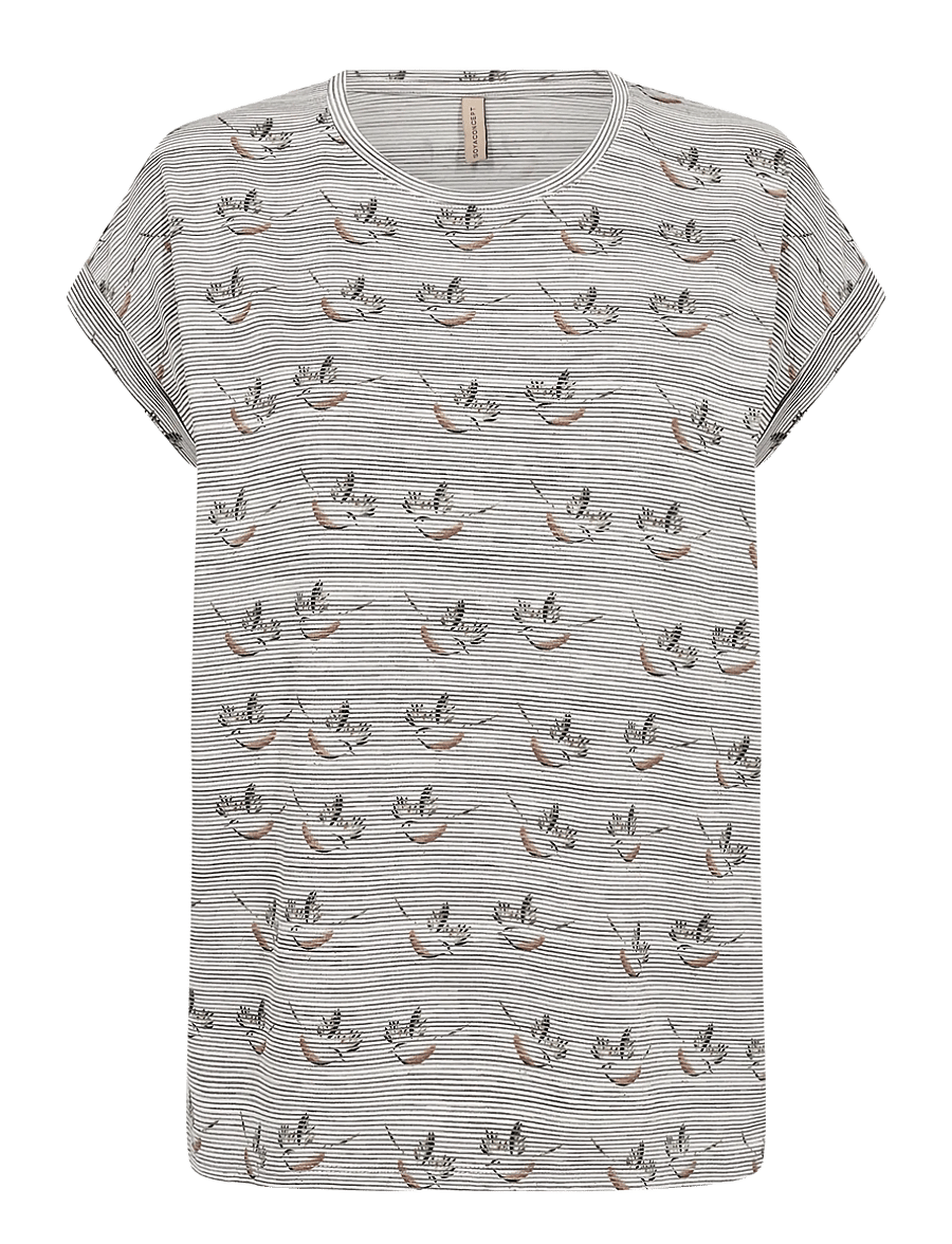 Soyaconcept - SC-GALINA - t-shirts - 8710 toffee combi - 1
