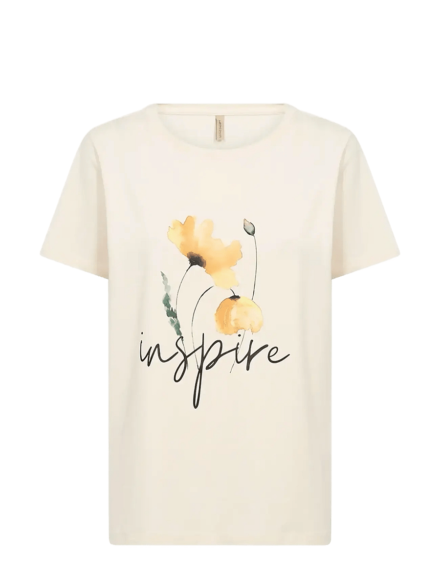 Soyaconcept - SC-RINA FP - t-shirts - 1620 cream - 1