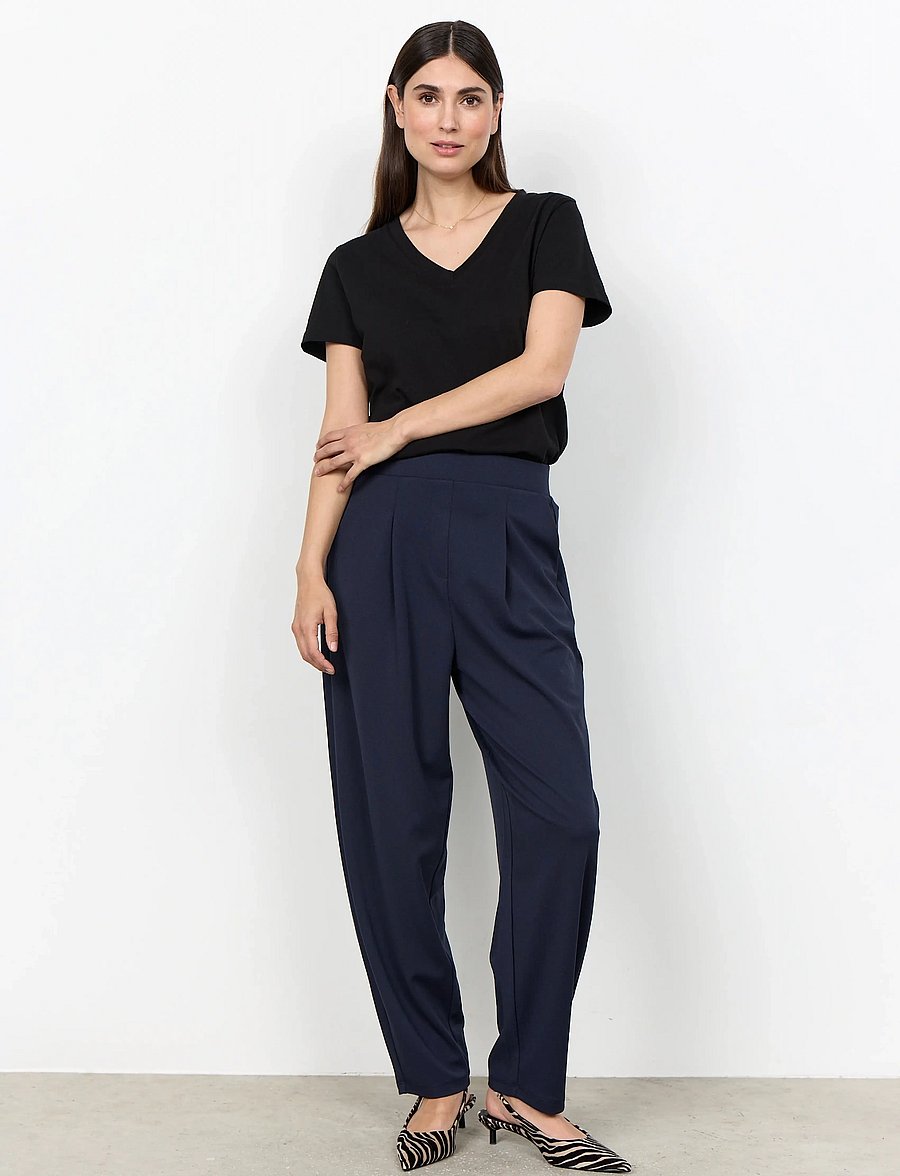 Soyaconcept - SC-SIHAM - barrel-bukser - 6910 navy - 0