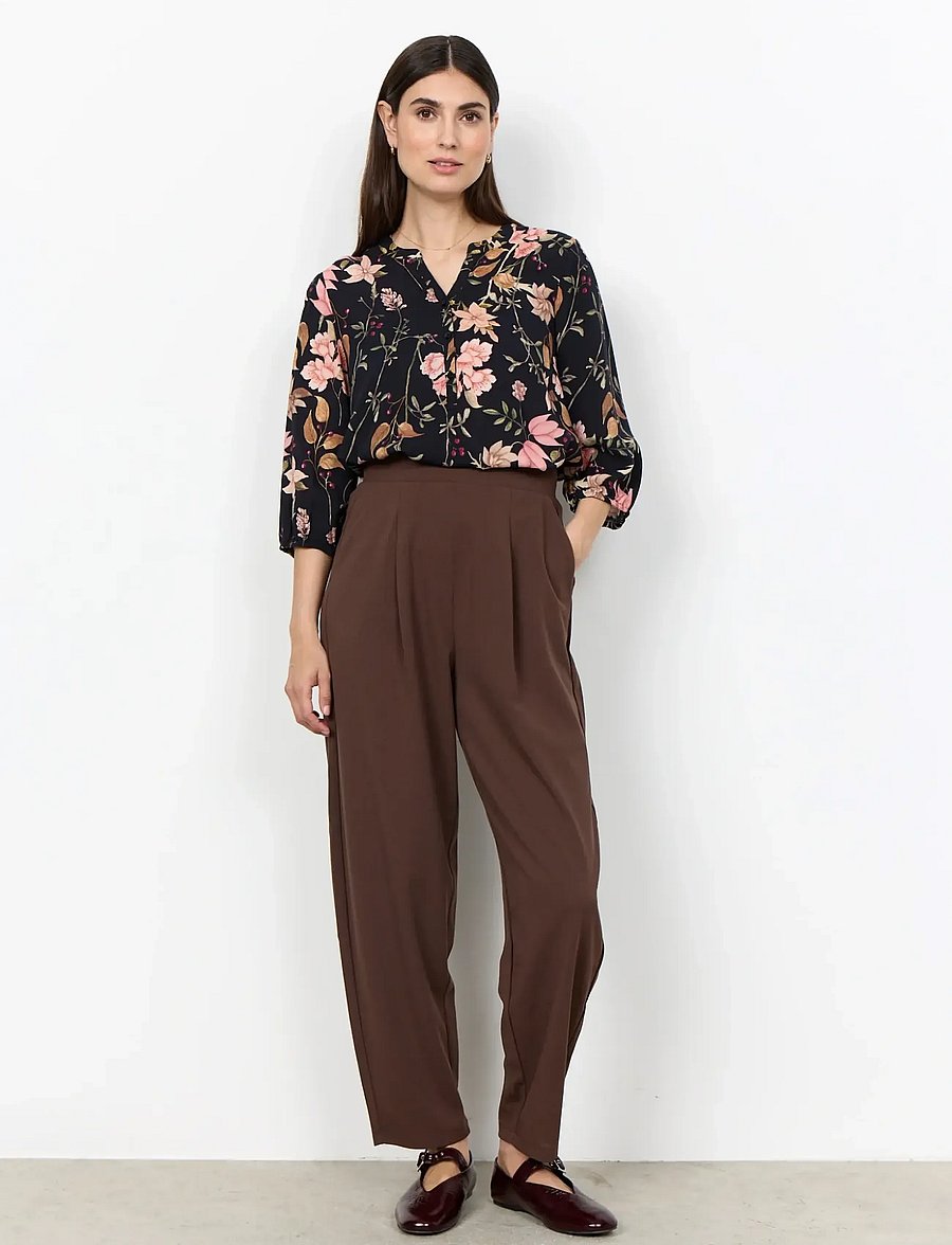 Soyaconcept - SC-SIHAM - barrel-bukser - 8694 hot fudge - 0
