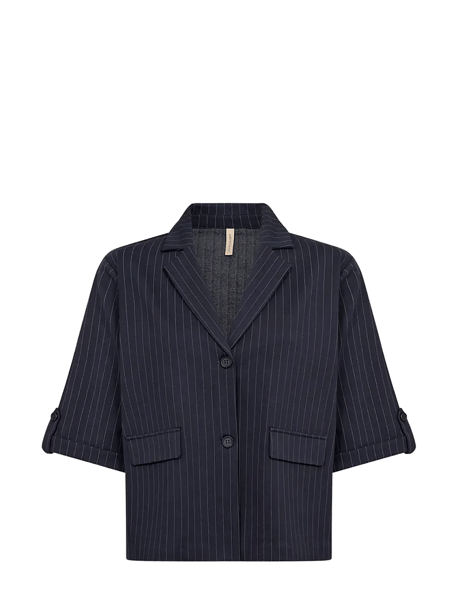 Soyaconcept - SC-GILL - enkeltradede blazere - 6910 navy combi - 0
