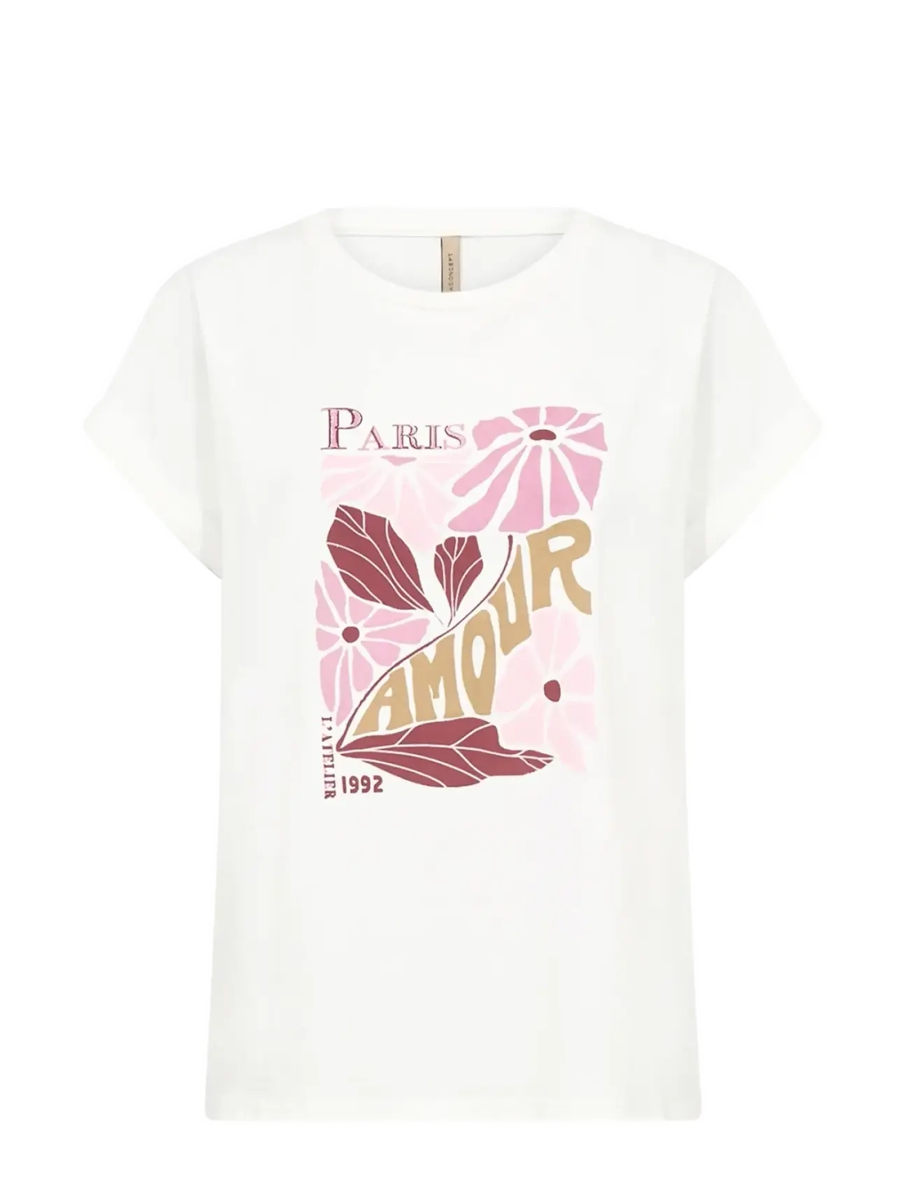 Soyaconcept - SC-RINA FP - t-shirts - 1100 offwhite - 1