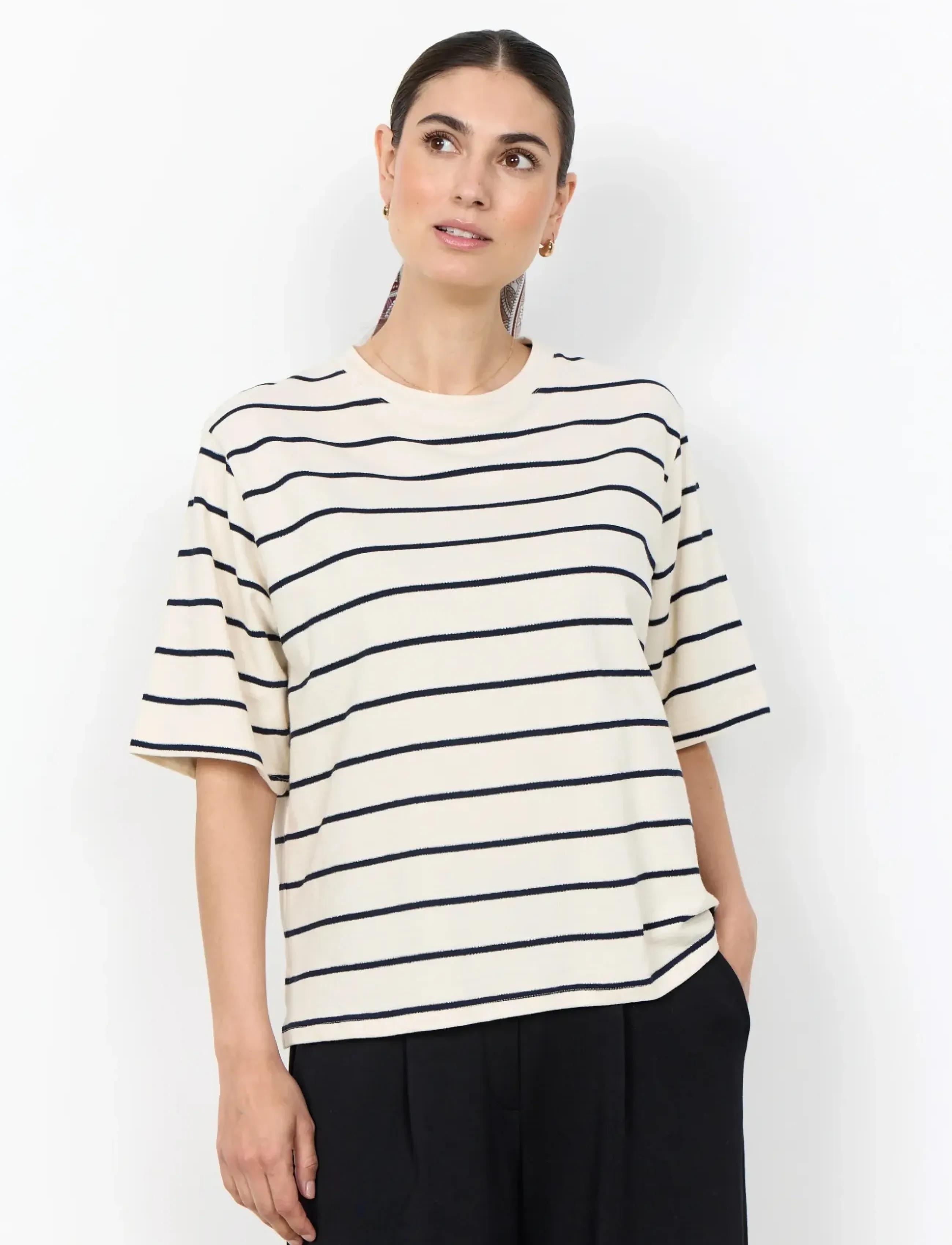 Soyaconcept Sc-Gerta, S, T-shirts & Oberteile, Creme - Short-sleeved, Frauen