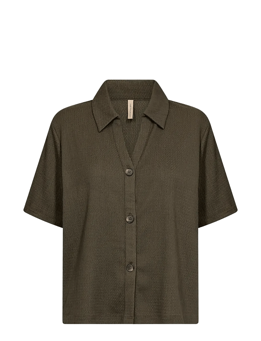 Soyaconcept - SC-DELAL - kurzärmlige hemden - 7920 dark army - 1