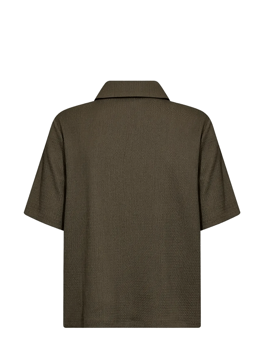 Soyaconcept - SC-DELAL - kurzärmlige hemden - 7920 dark army - 2