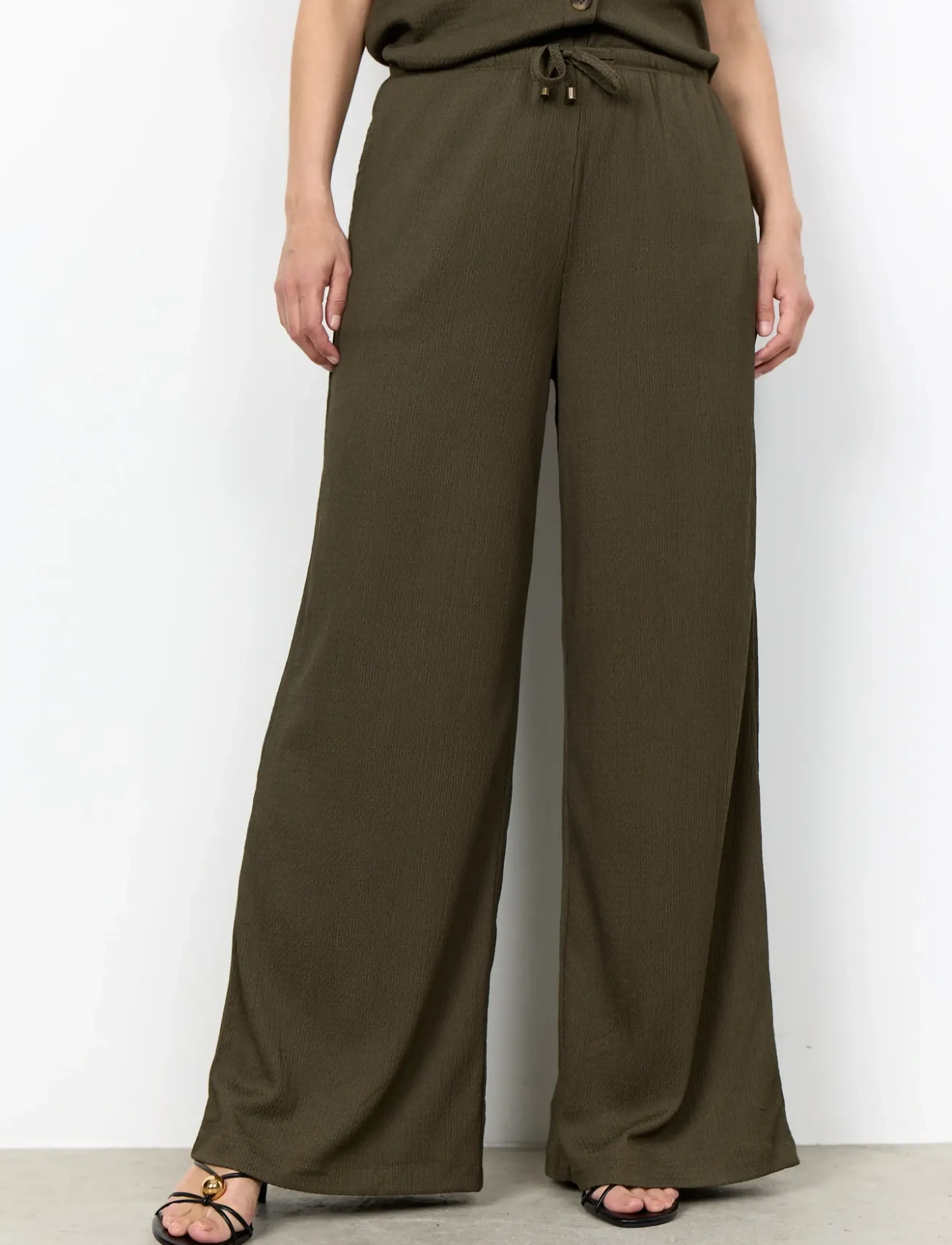 Soyaconcept - SC-DELAL - laia säärega püksid - 7920 dark army - 4