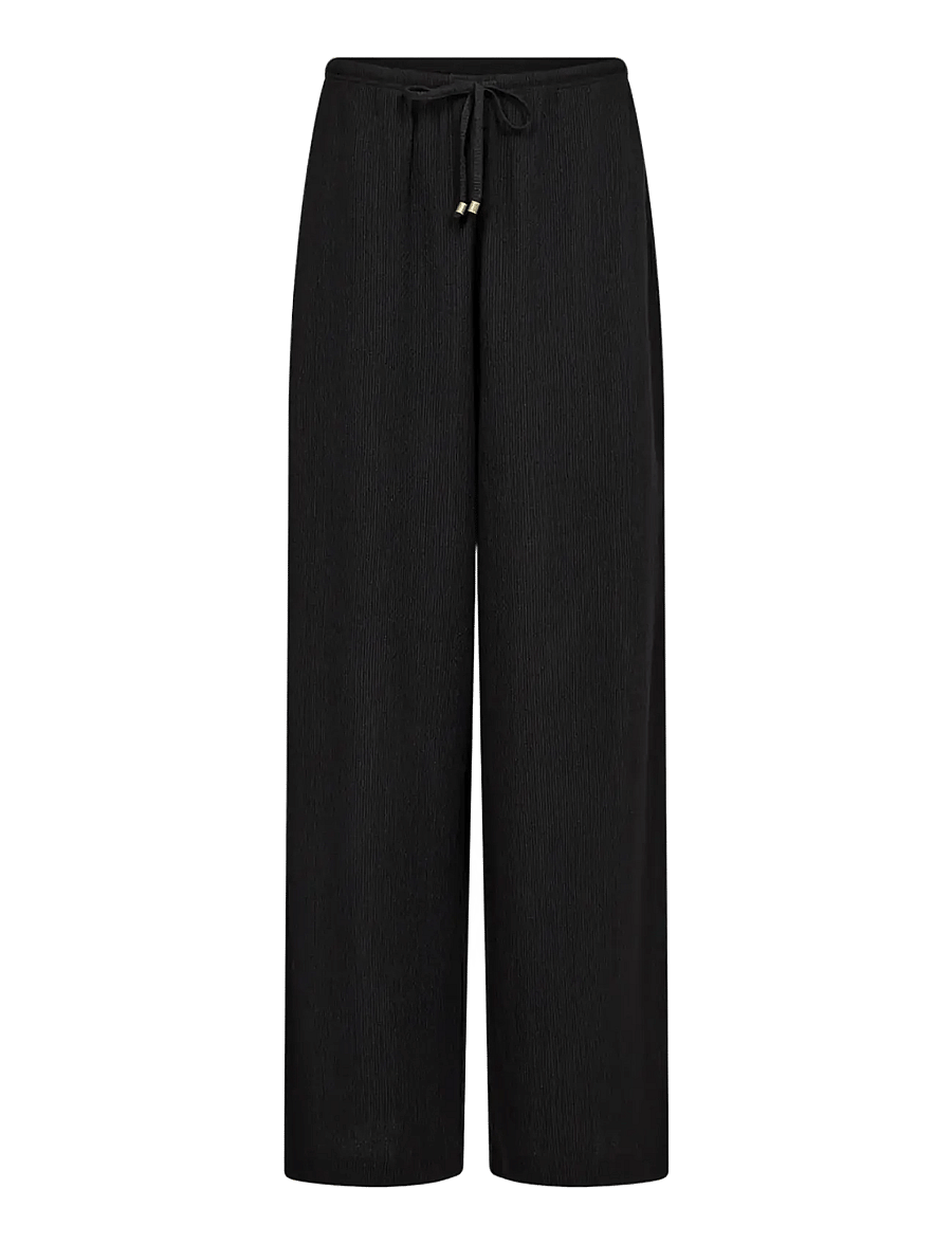 Soyaconcept - SC-DELAL - bukser med brede ben - 9999 black - 1
