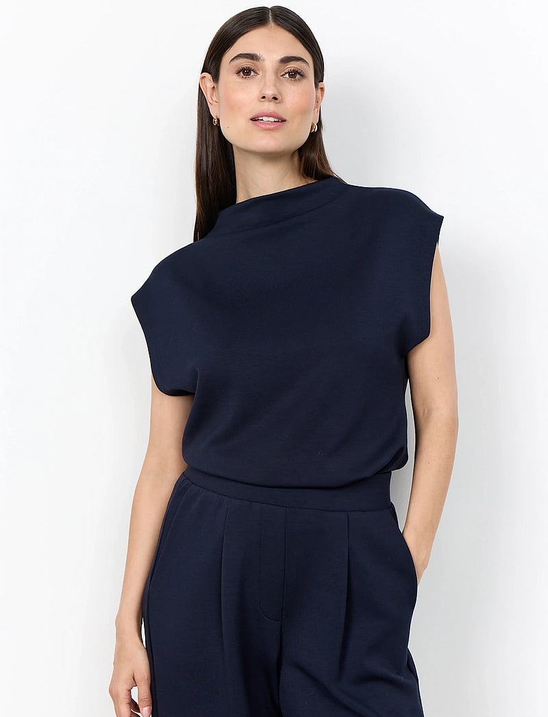 Soyaconcept - SC-BANU - kortärmade blusar - 6910 navy - 0