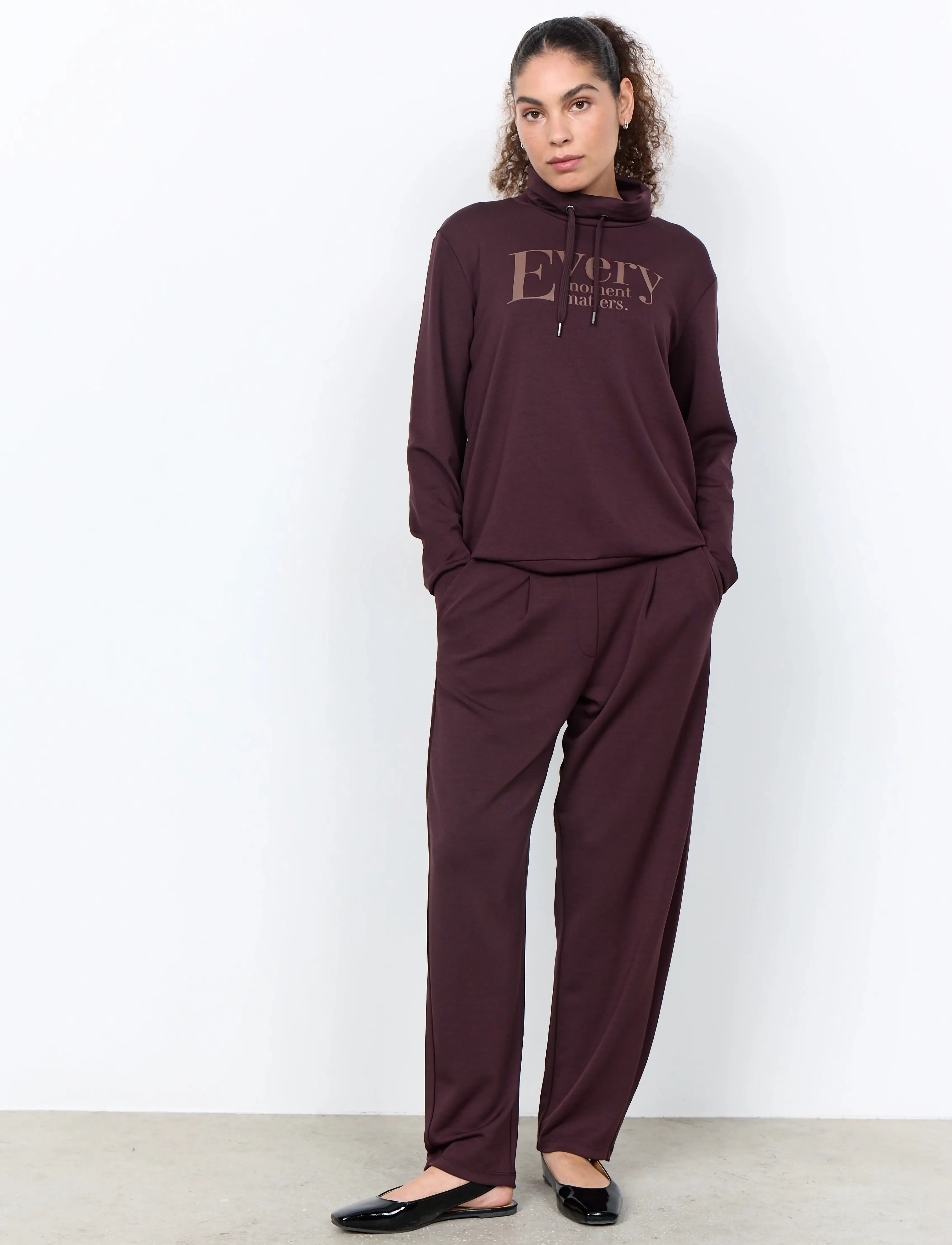 Soyaconcept Sc-Banu, L, Trousers, Burgunderrot - Joggers, Frauen