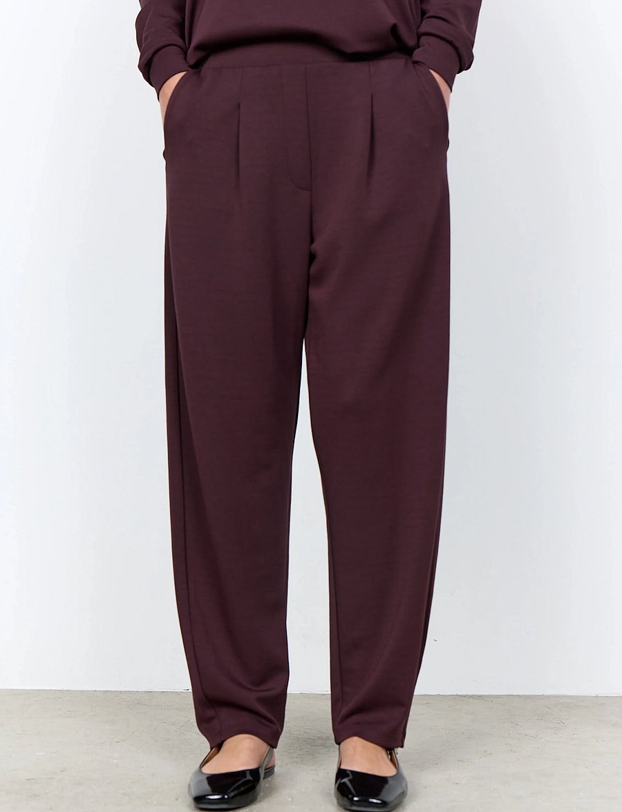 Soyaconcept - SC-BANU - raka byxor - 8980 chocolate plum - 3