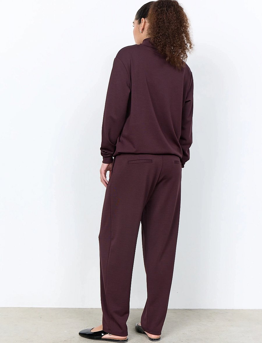Soyaconcept - SC-BANU - raka byxor - 8980 chocolate plum - 4