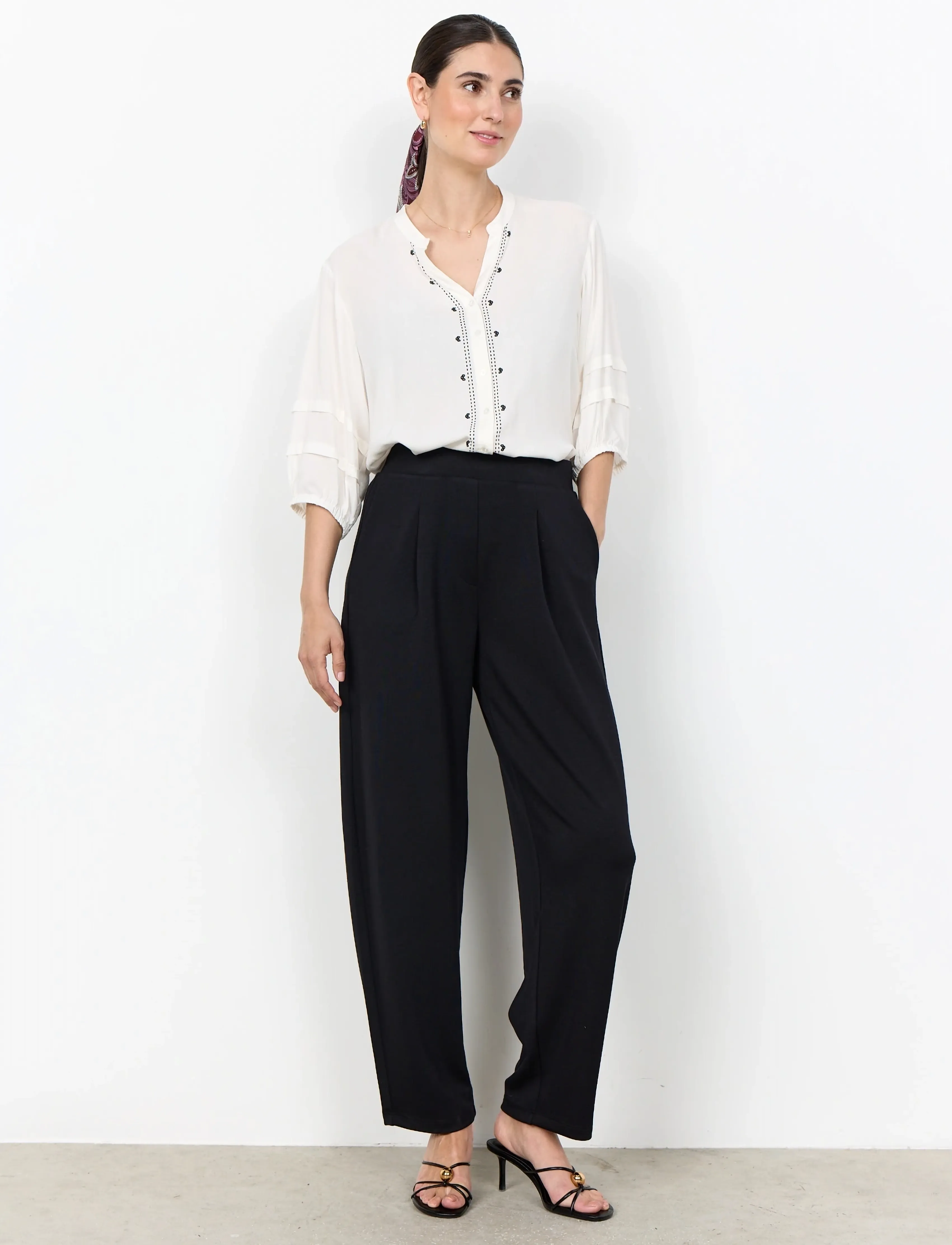 Soyaconcept Sc-Banu, M, Black, Bukser > Joggers, Dame