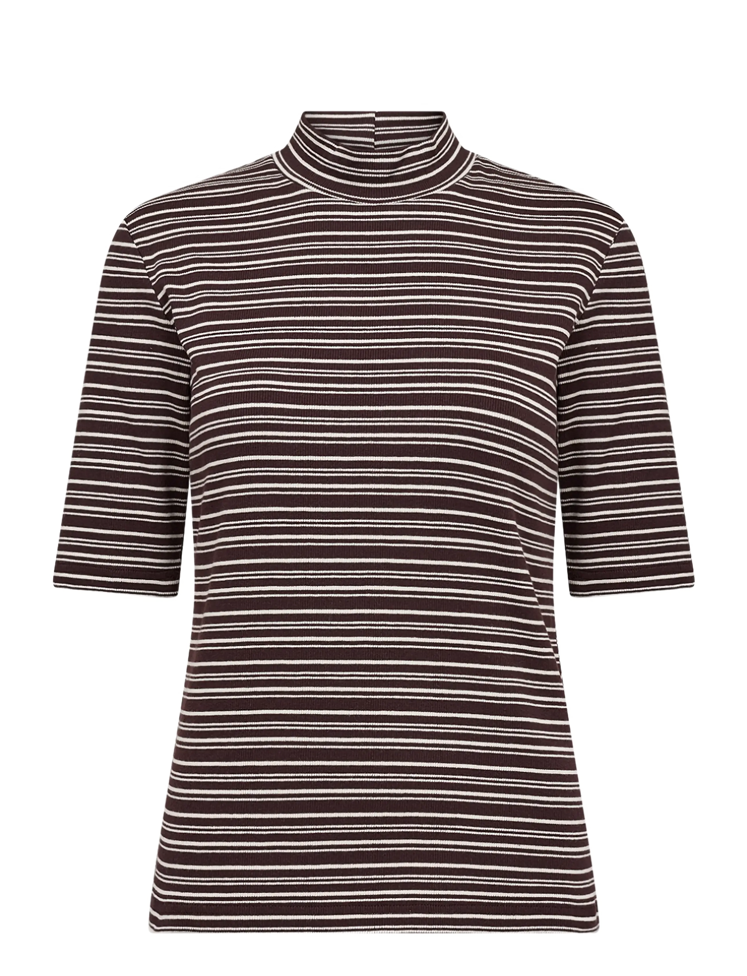 Soyaconcept SC-HAYLEE - T-Shirts & Tops - 8980C CHOCOLATE PLUM COMBI / burgundy