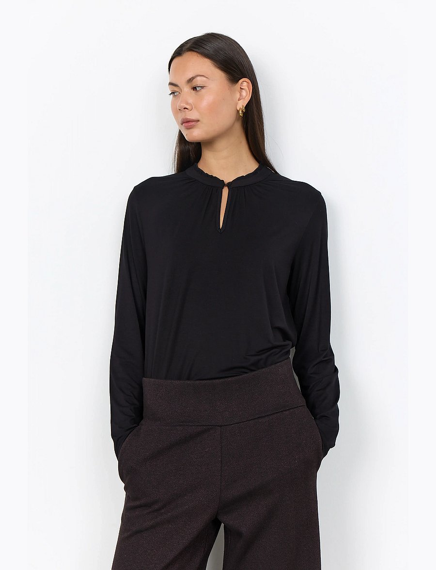 Soyaconcept - SC-MARICA - langärmelige blusen - 9999 black - 0