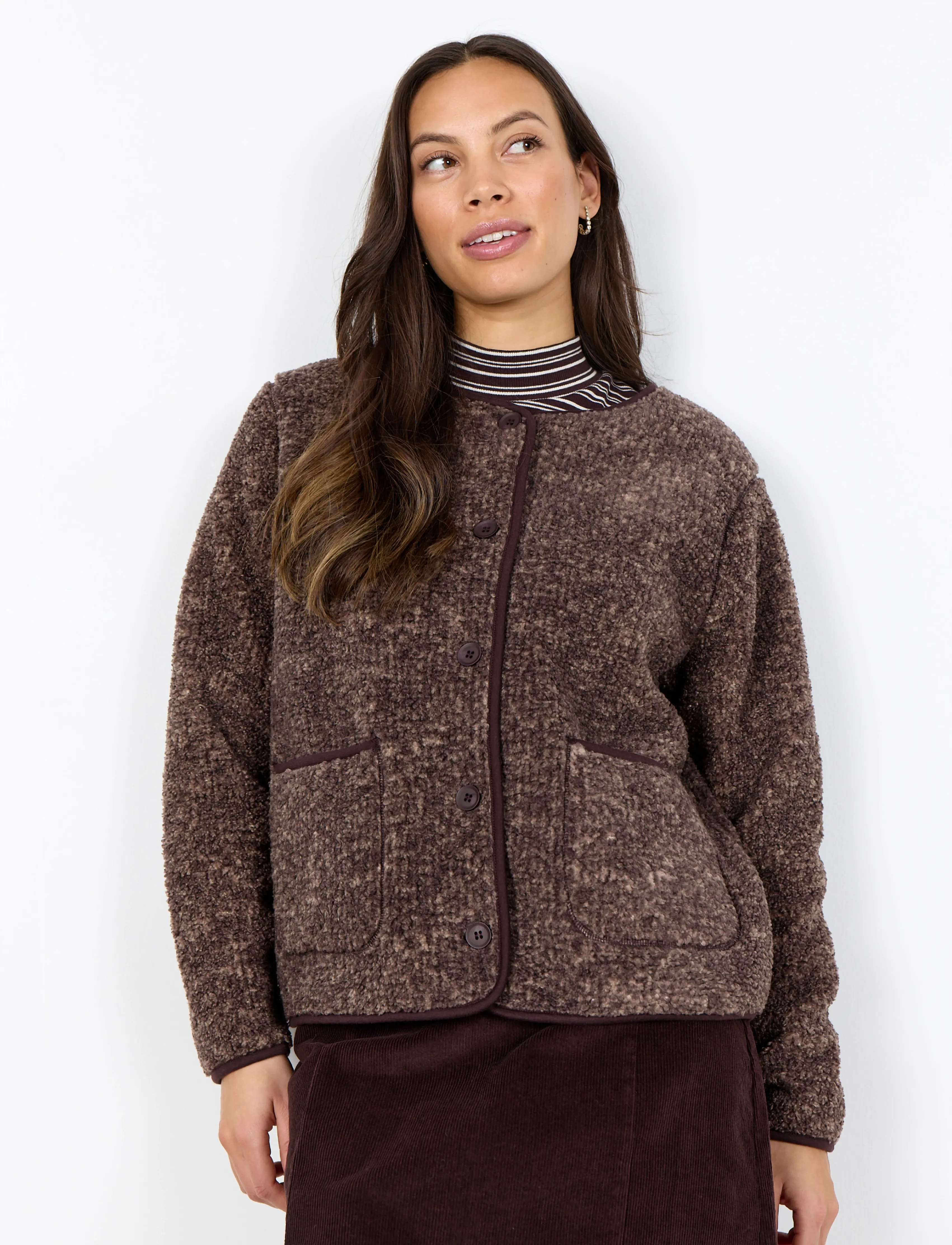 Soyaconcept SC-GERTRUD - Jacken - 98980C CHOCOLATE PLUM MEL COM / brown