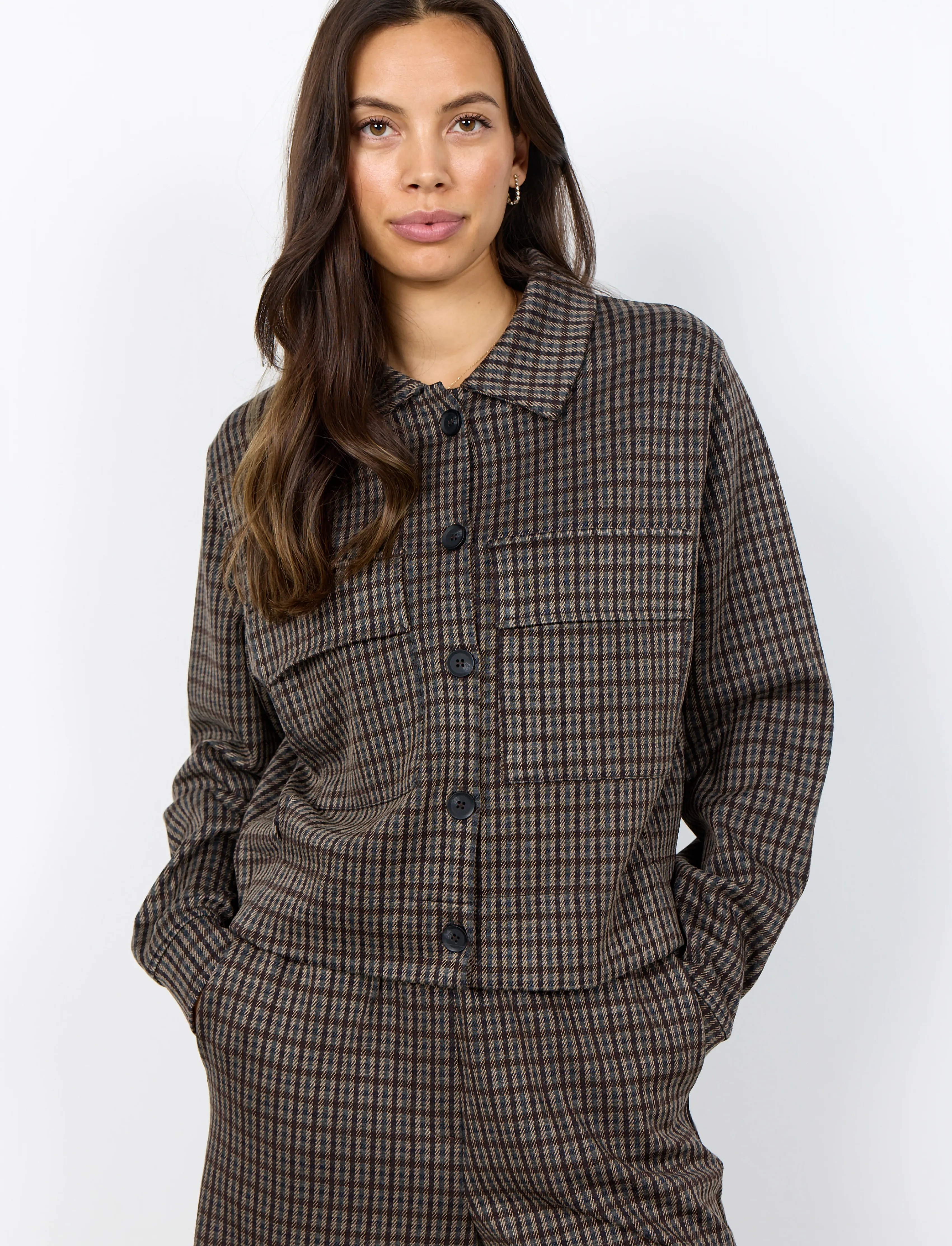 Soyaconcept - SC-HEKLA - utility-jacken - 8980c chocolate plum combi - 3