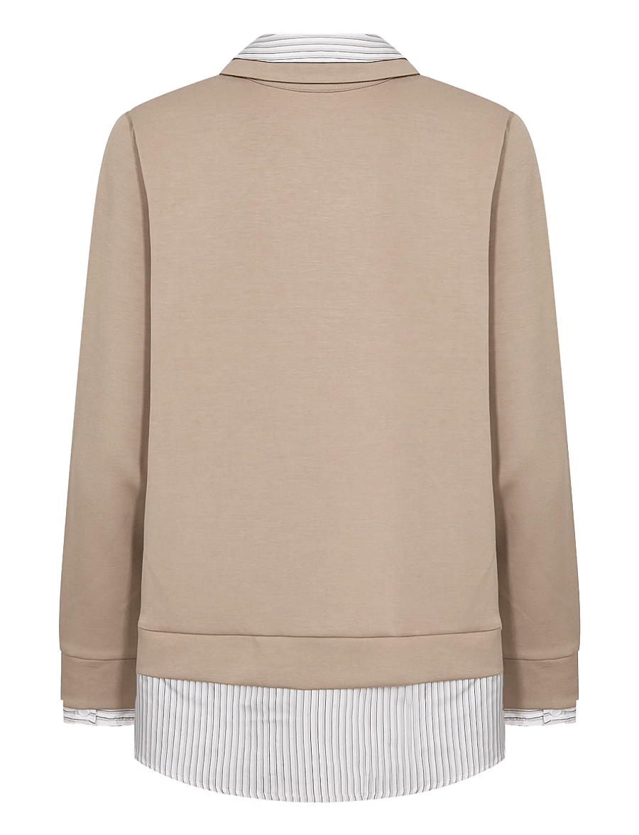 Soyaconcept - SC-BANU - langärmelige blusen - 8030 camel combi - 2