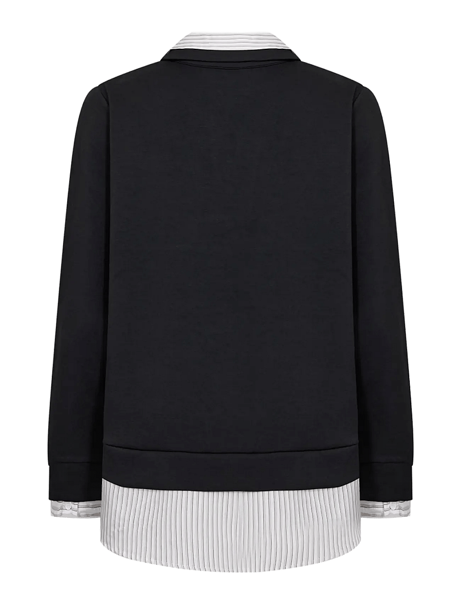 Soyaconcept - SC-BANU - langärmelige blusen - 9999 black combi - 1