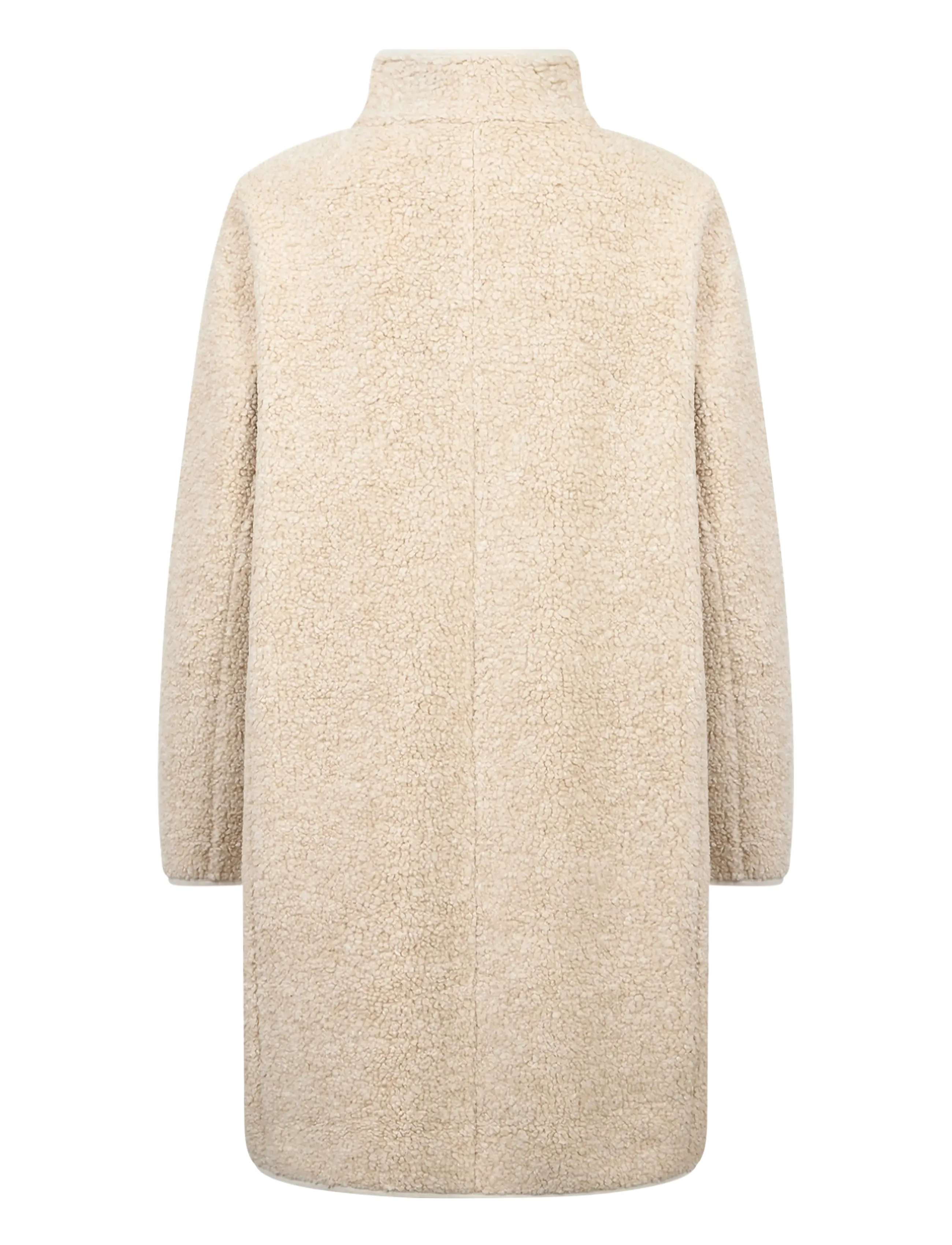 Soyaconcept - SC-GERTRUD - faux fur jakker - 91500 ligh sand melange combi - 1