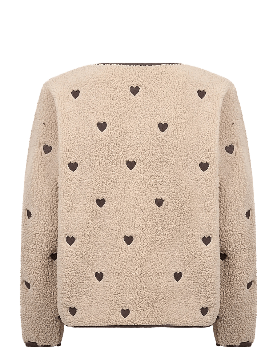 Soyaconcept - SC-HANNE - faux fur jakker - 8030 camel combi - 1