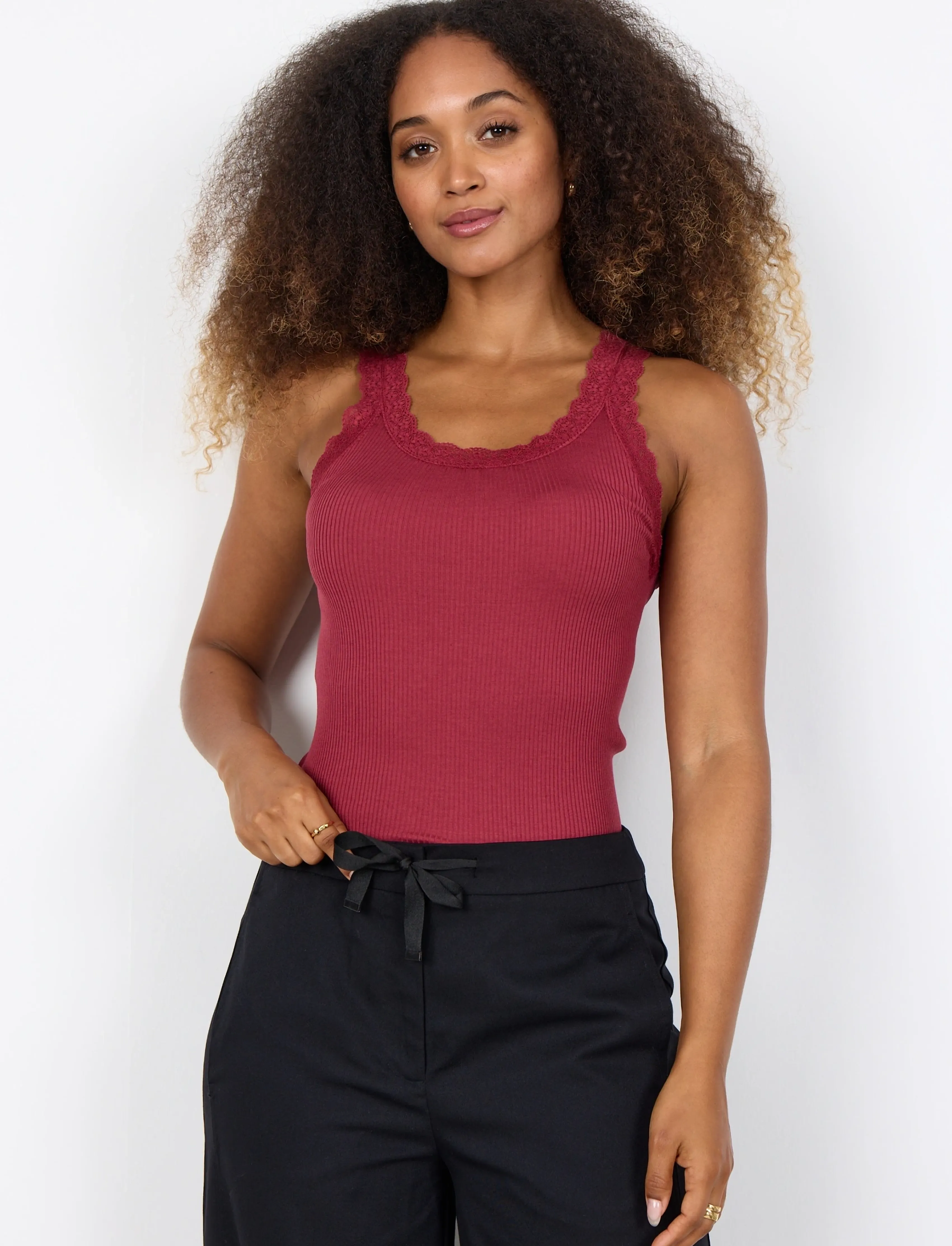 Soyaconcept SC-SARONA - Tanktops - 4470 DK. RED / burgundy