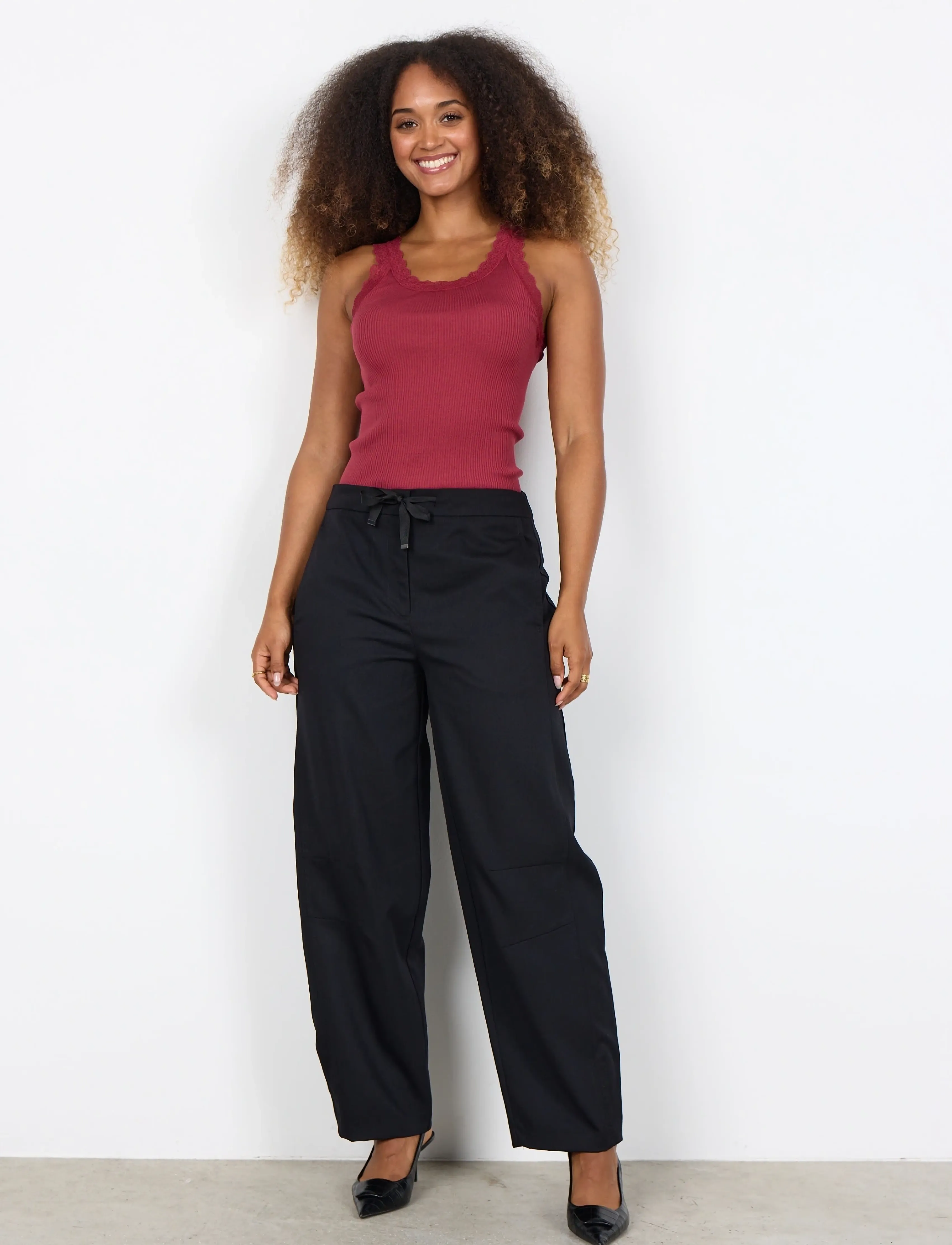 Soyaconcept - SC-SARONA - linnen - 4470 dk. red - 3