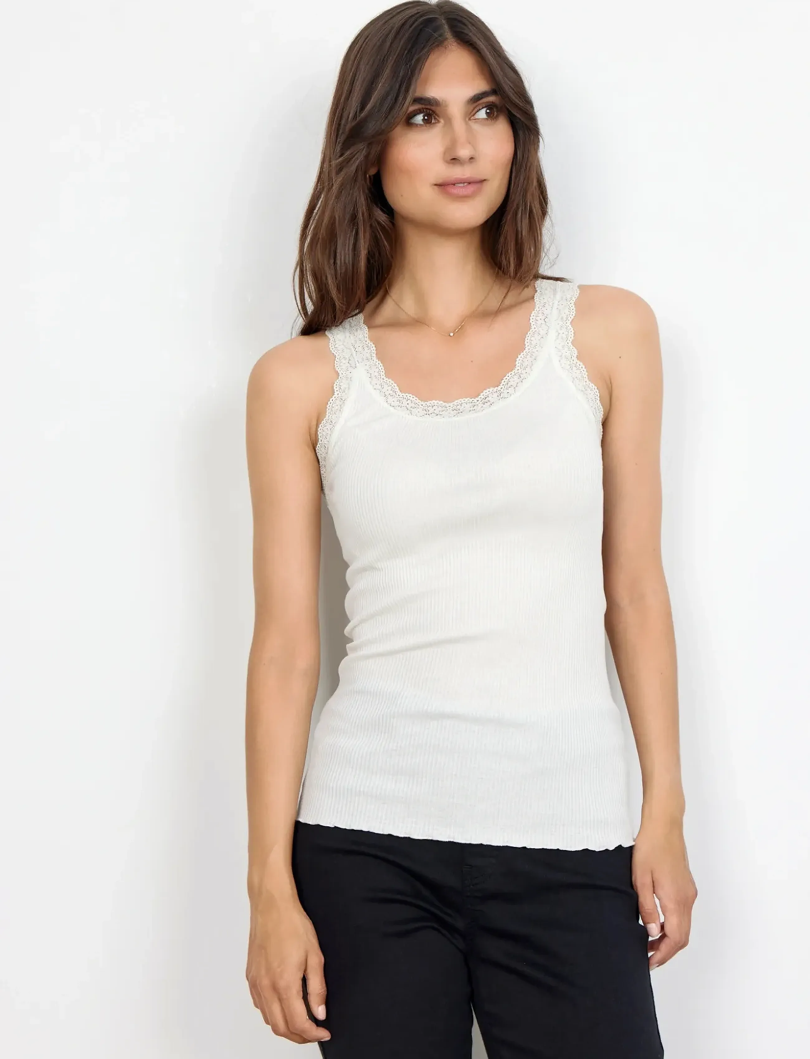 Soyaconcept Sc-Sarona, M, T-shirts & Oberteile, Creme - Sleeveless, Frauen