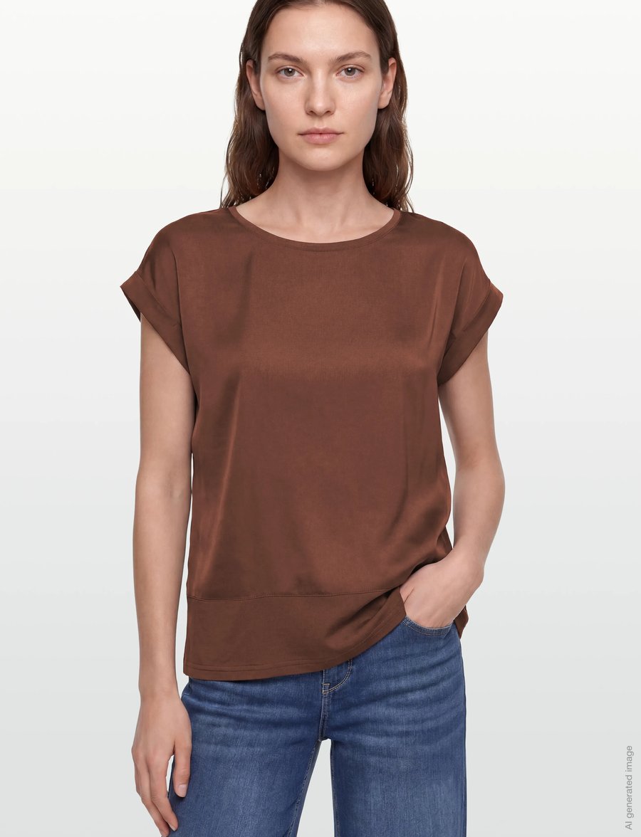Soyaconcept - SC-THILDE - lühikeste varrukatega pluusid - 8900 rocky road - 3