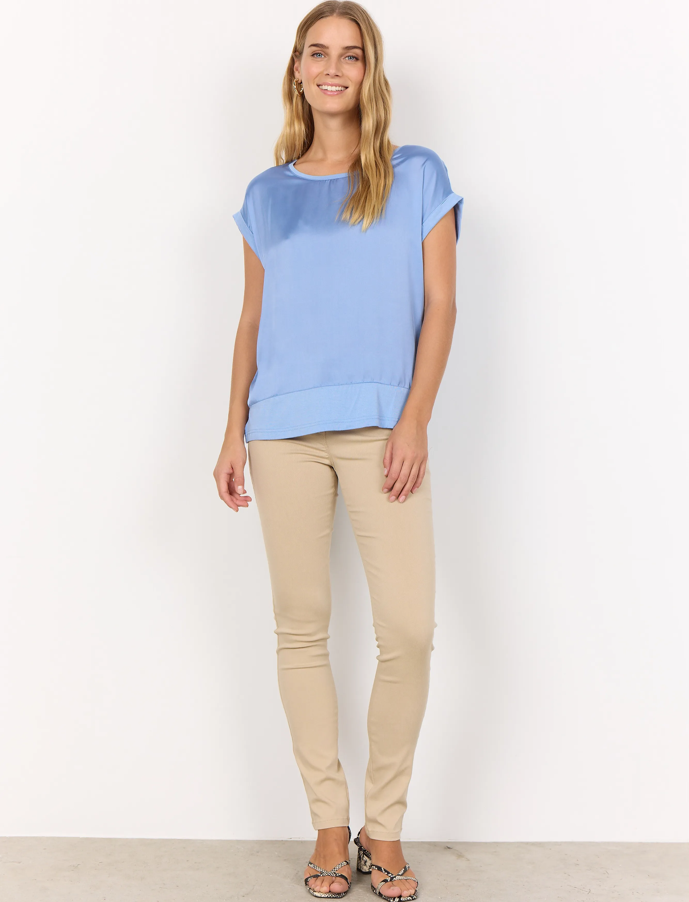 Soyaconcept - SC-THILDE - kortärmade blusar - air blue - 4