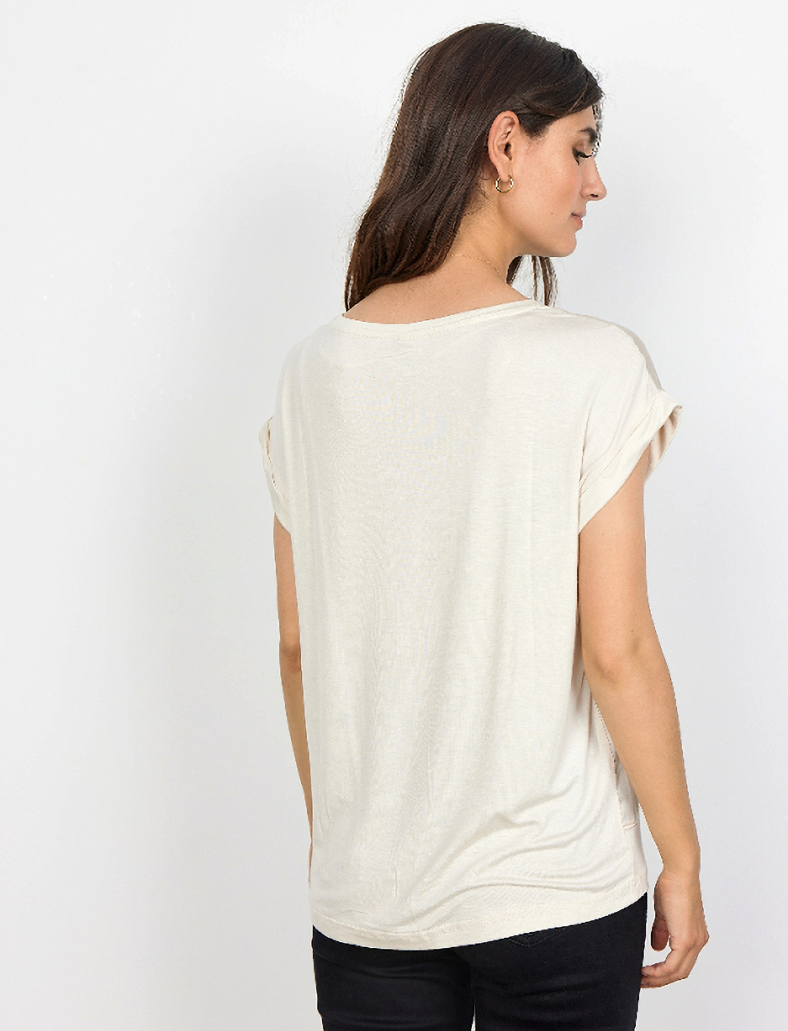 Soyaconcept - SC-THILDE - lühikeste varrukatega pluusid - cream - 3