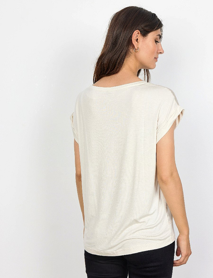 Soyaconcept - SC-THILDE - lühikeste varrukatega pluusid - cream - 3