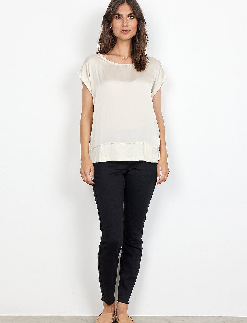 Soyaconcept - SC-THILDE - kurzämlige blusen - cream - 4