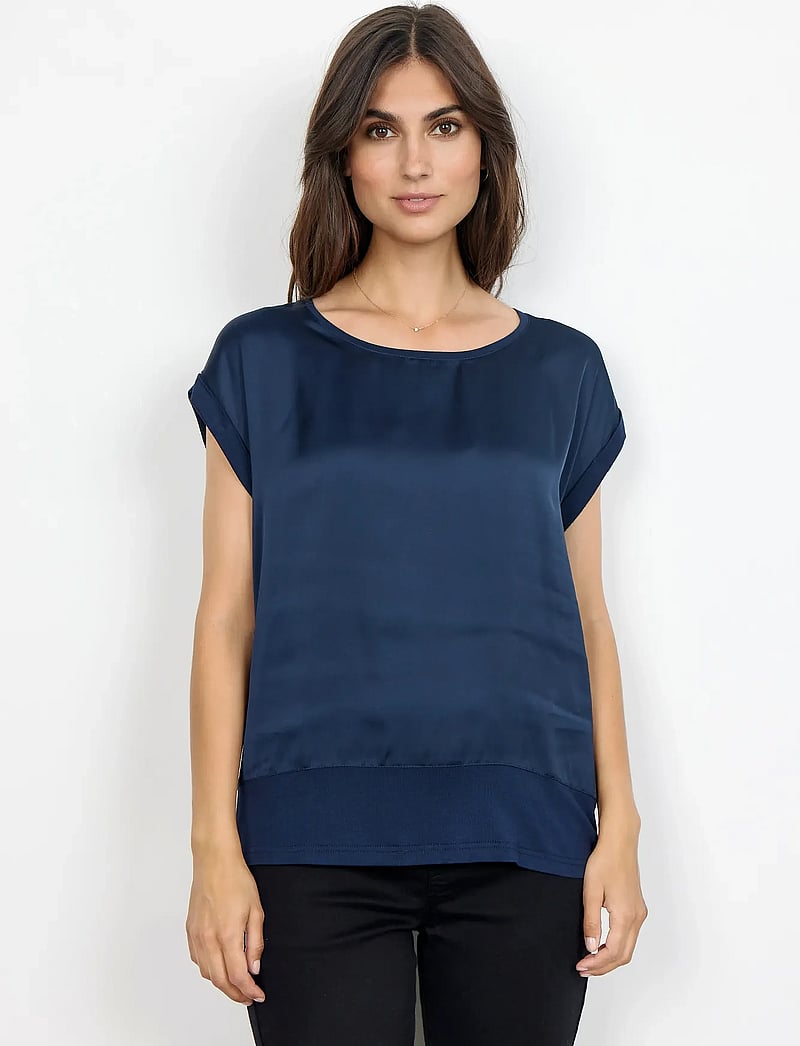 Soyaconcept - SC-THILDE - kortärmade blusar - navy - 0