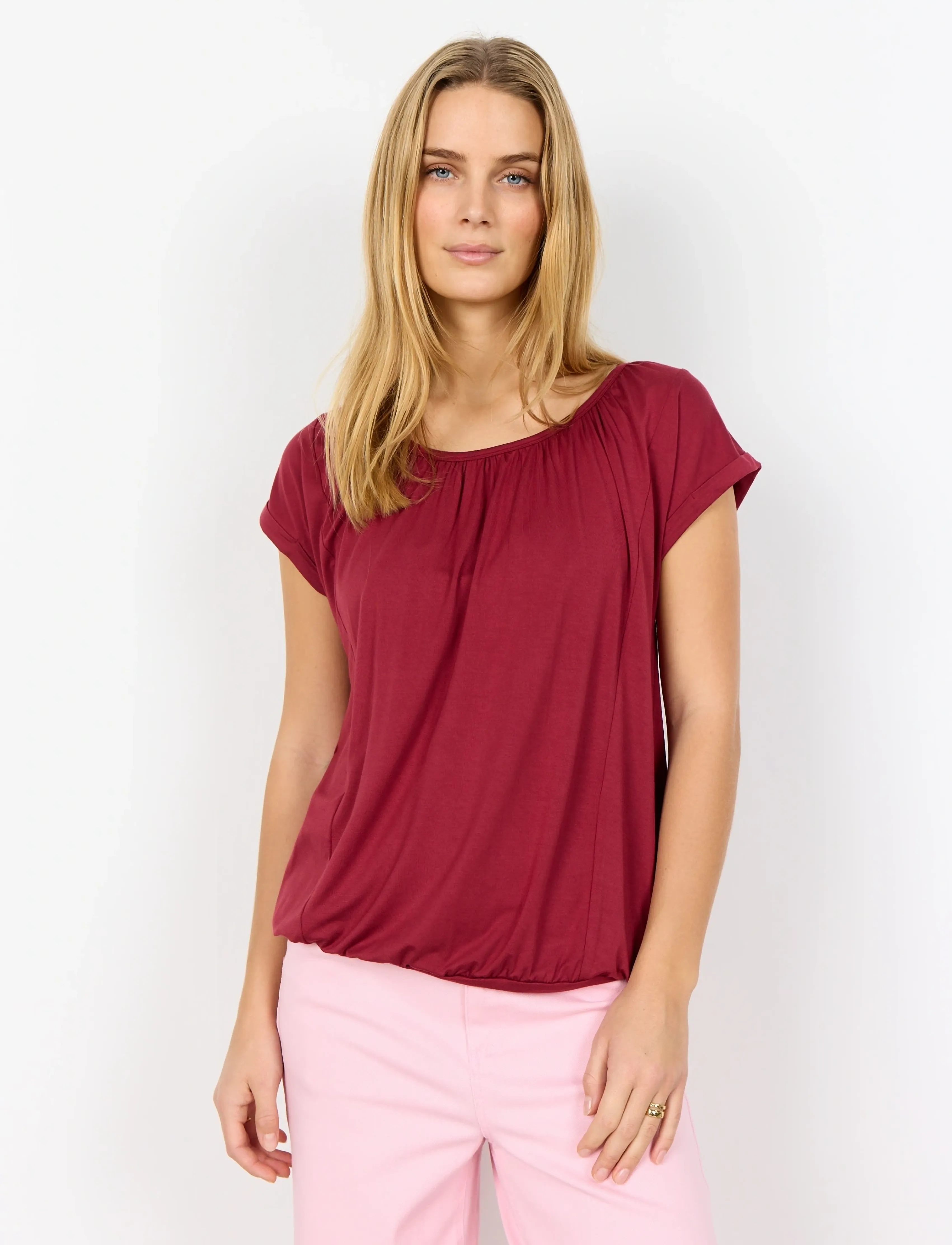 Soyaconcept SC-MARICA - Kortærmede bluser - 4470 DK. RED / burgundy