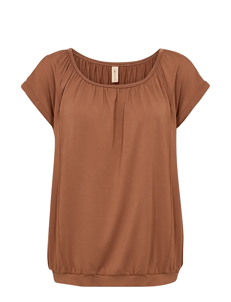 Soyaconcept - SC-MARICA - kurzämlige blusen - 8710 toffee - 1