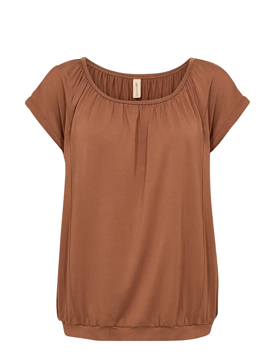 Soyaconcept - SC-MARICA - lühikeste varrukatega pluusid - 8710 toffee - 1