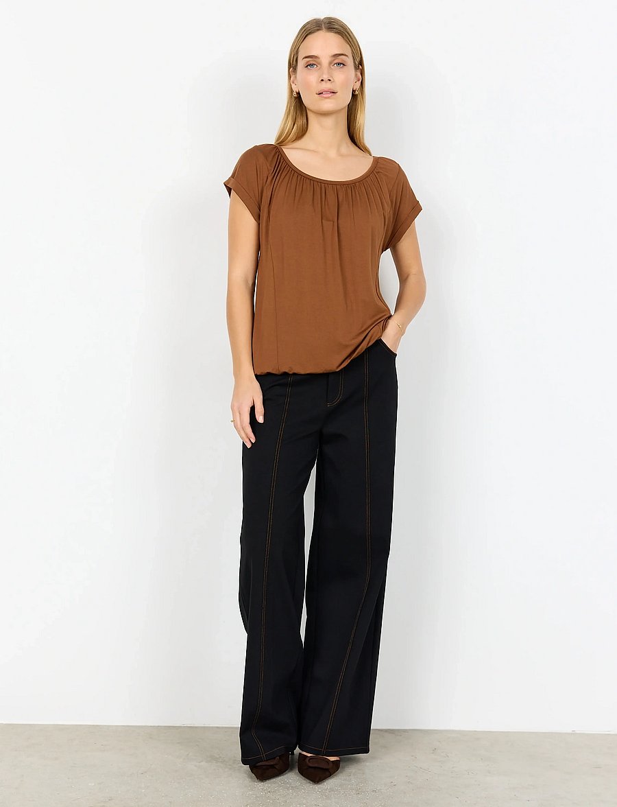 Soyaconcept - SC-MARICA - lühikeste varrukatega pluusid - 8710 toffee - 3