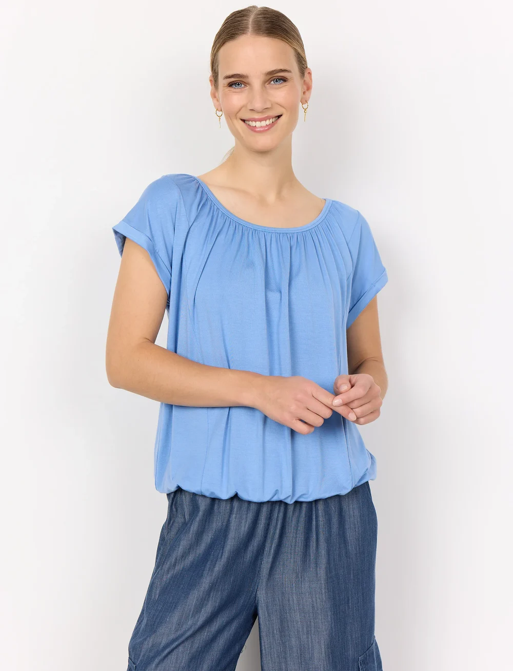 Soyaconcept - SC-MARICA - t-shirts - air blue - 0